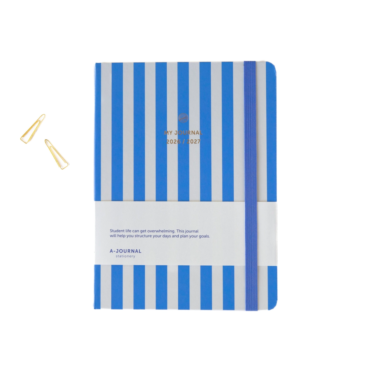 A-Journal Schulagenda - Streifen Blau