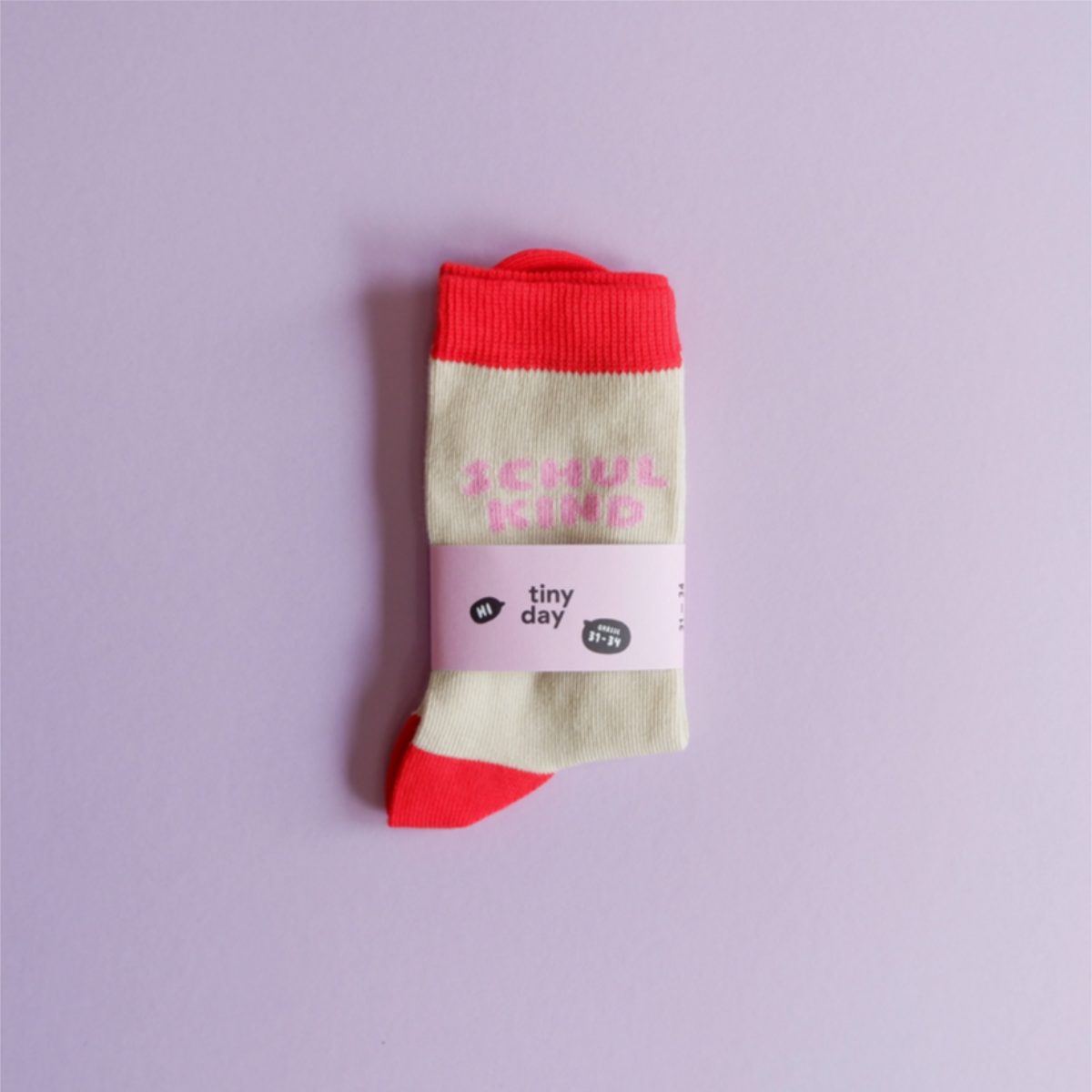 Schulkind Socken - Rosa