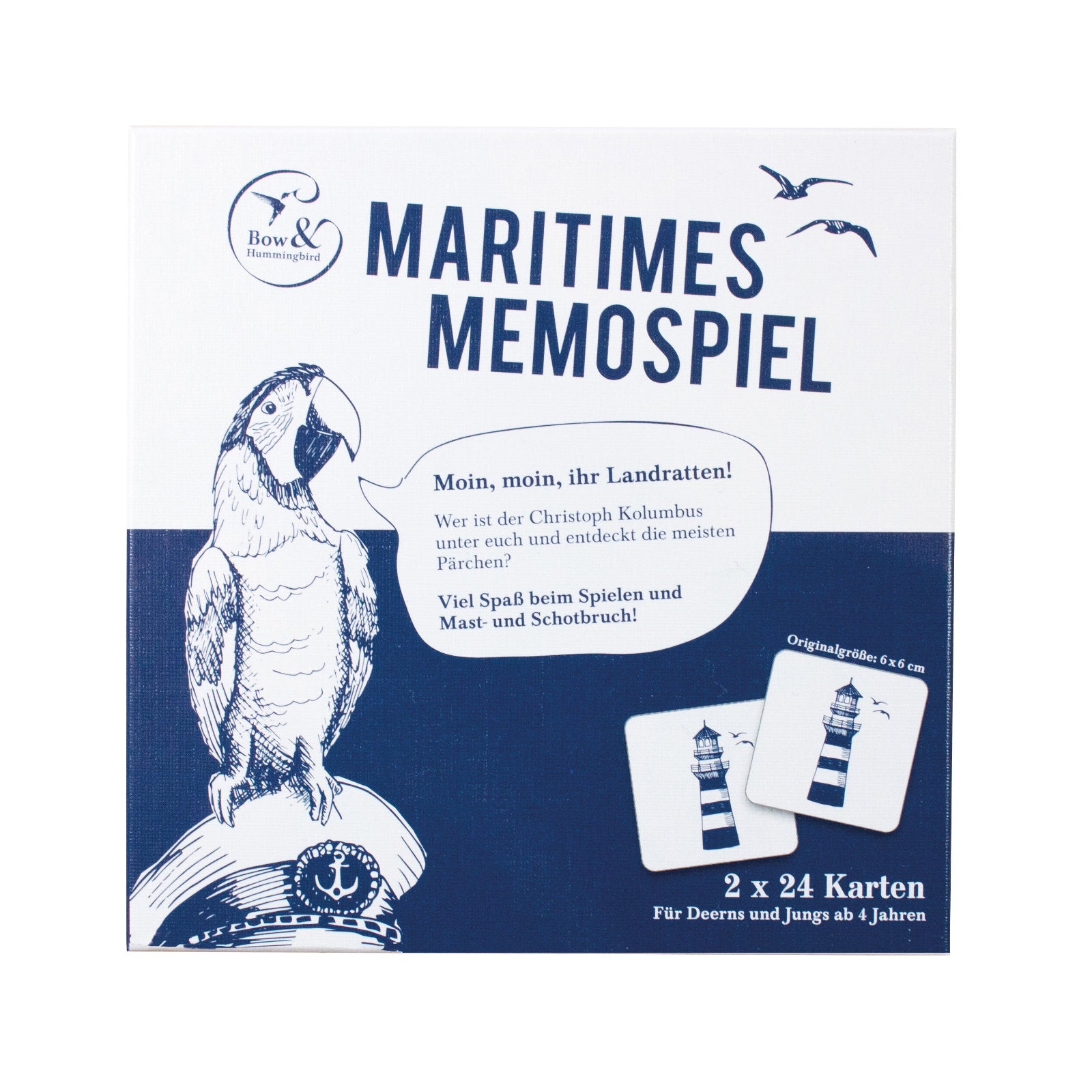 Maritimes Memospiel - bow & hummingbird
