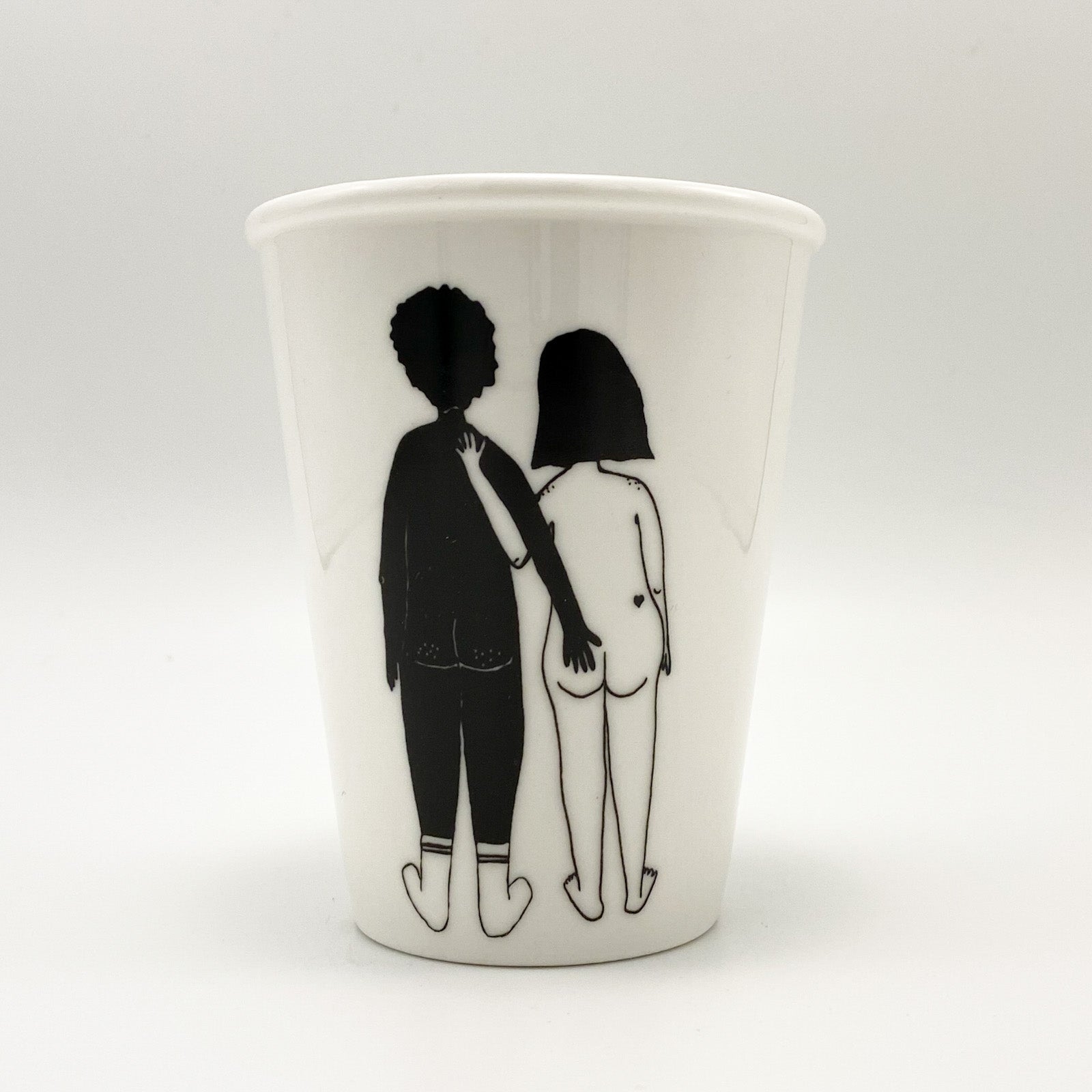 cup "black man & white woman" - helen b
