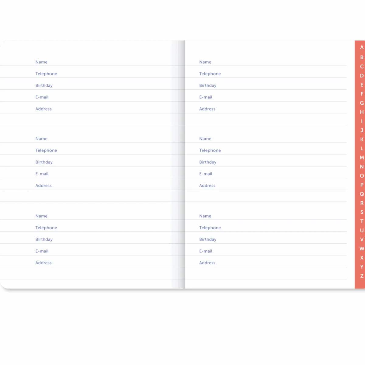A-Journal Addressbuch - Streifen