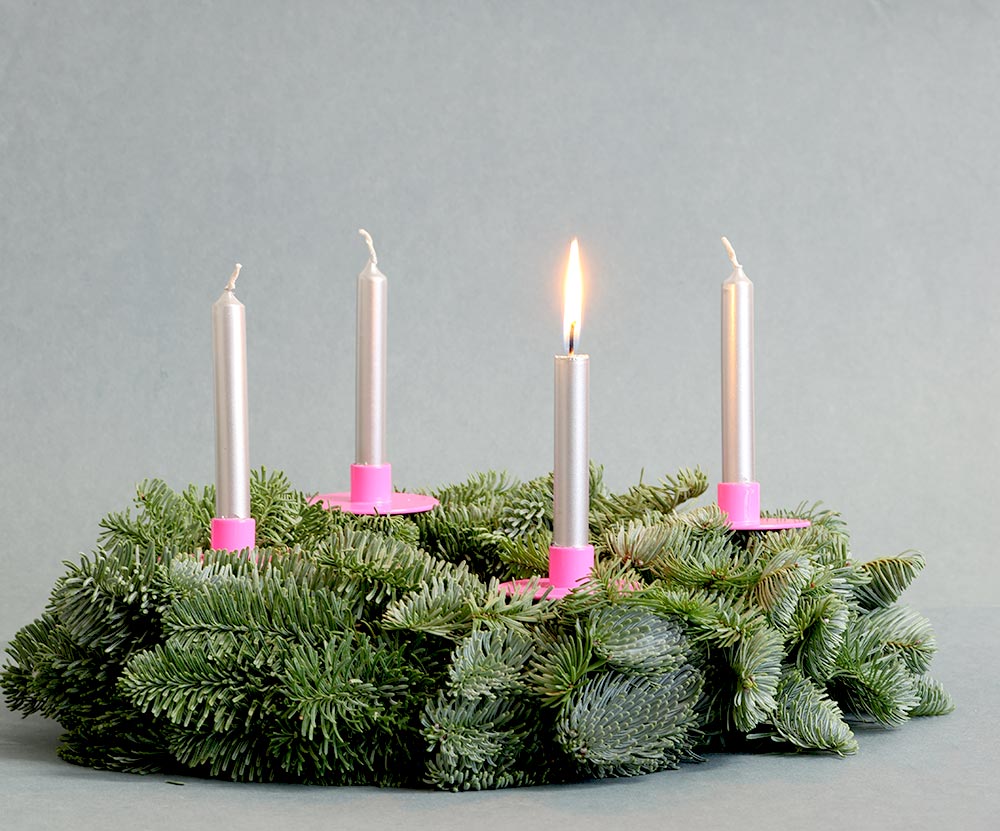 Kerzenhalter POP mini Neonpink - not the girl who misses much