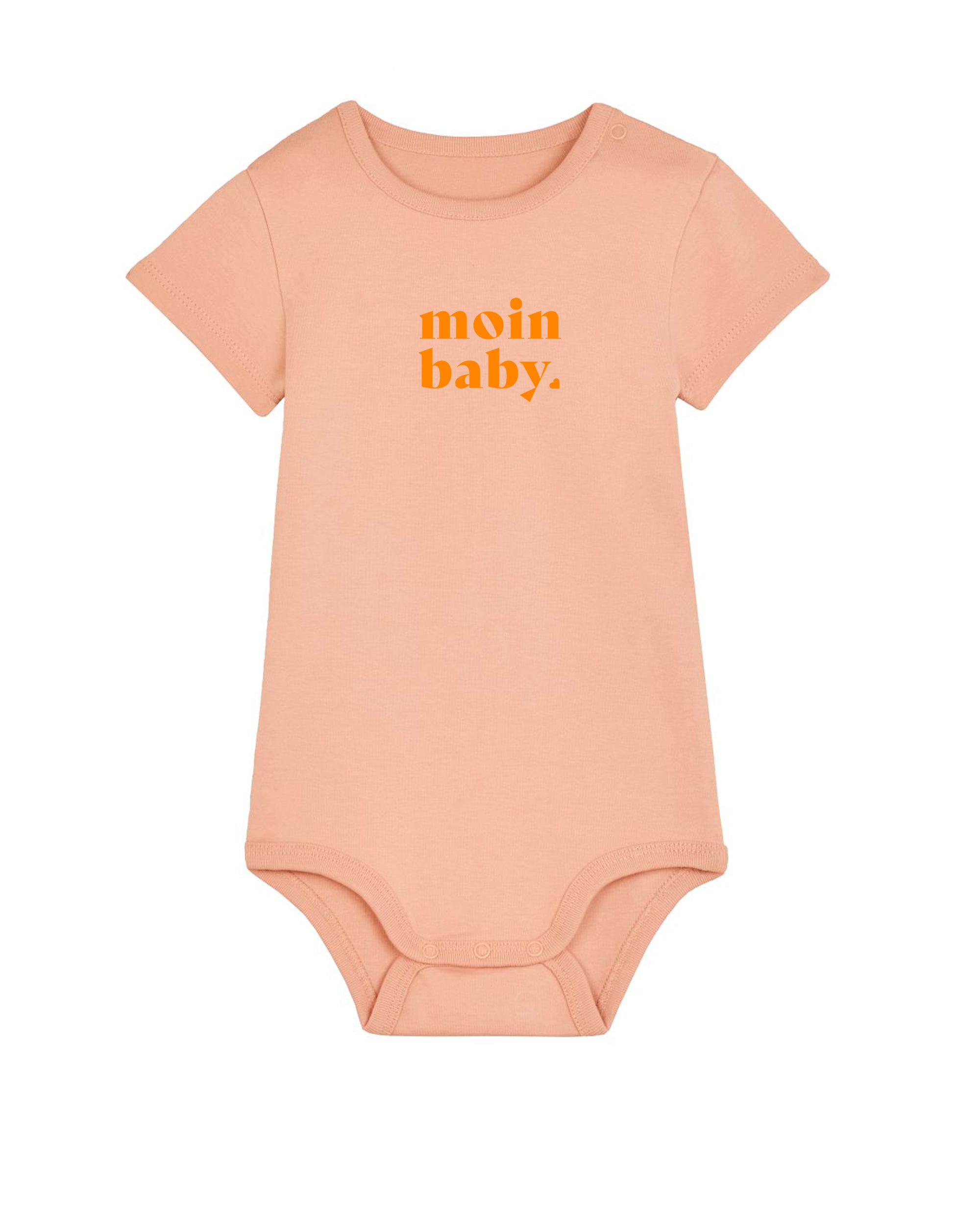 Baby Body "Moin Baby" Peach/Orange