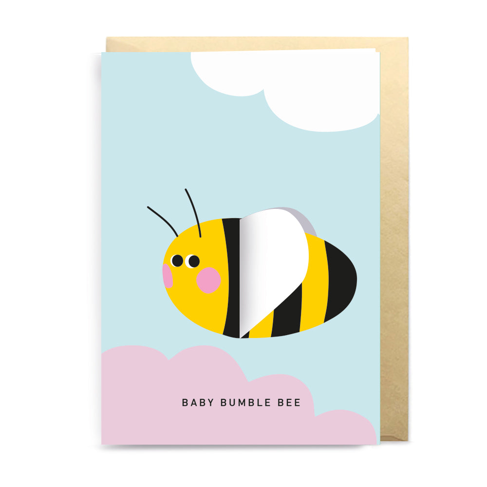 3D KLAPPKARTE "Baby Bumble Bee" - not the girl who misses much