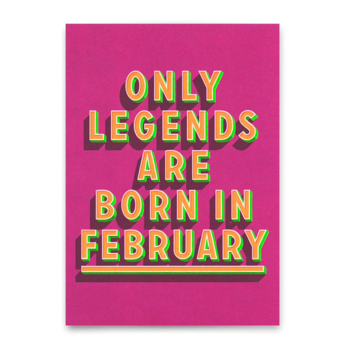 Postkarte - Legends February