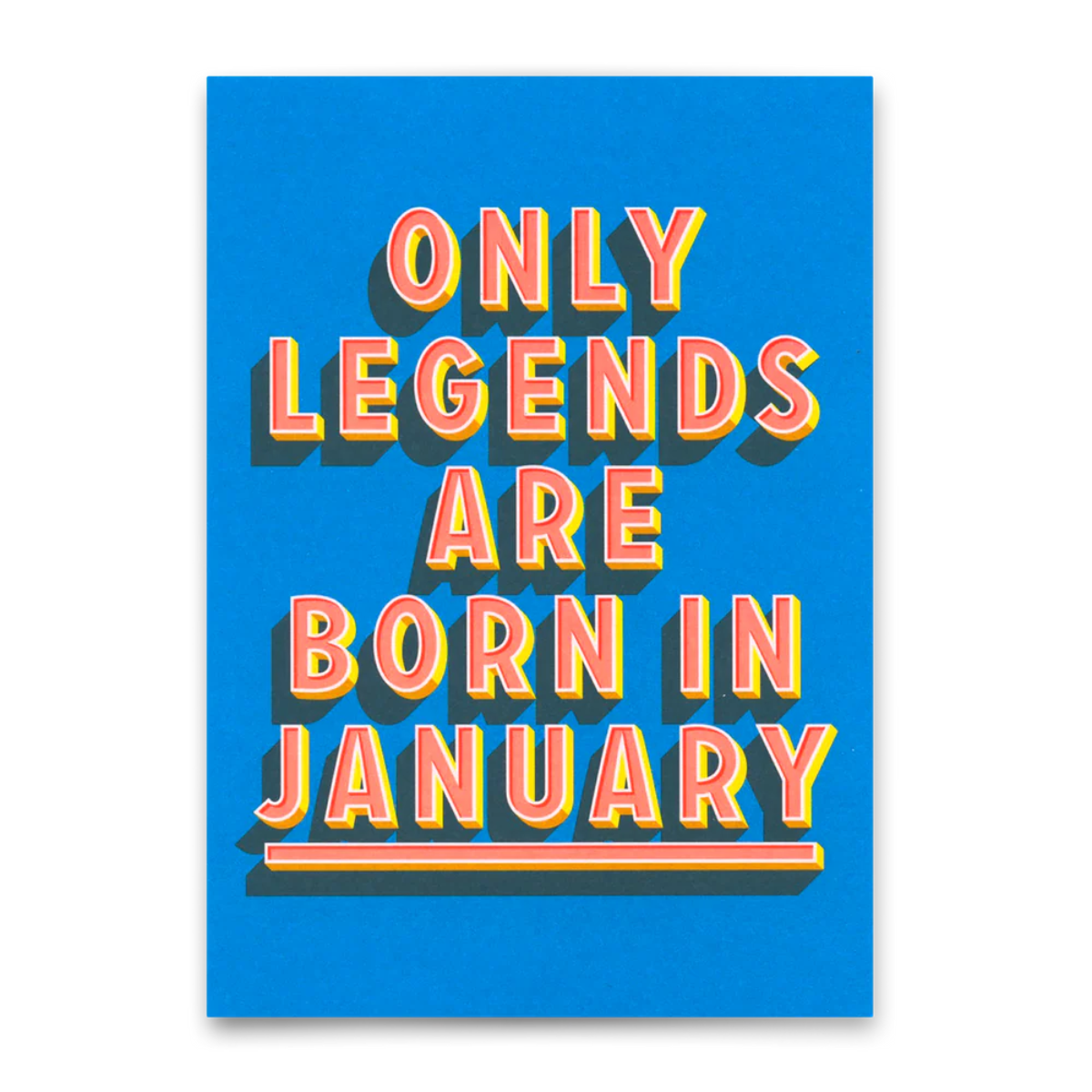 Postkarte - Legends January