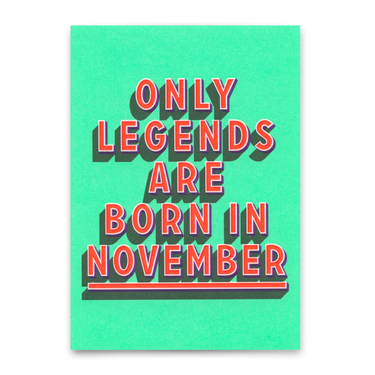 Postkarte - Legends November