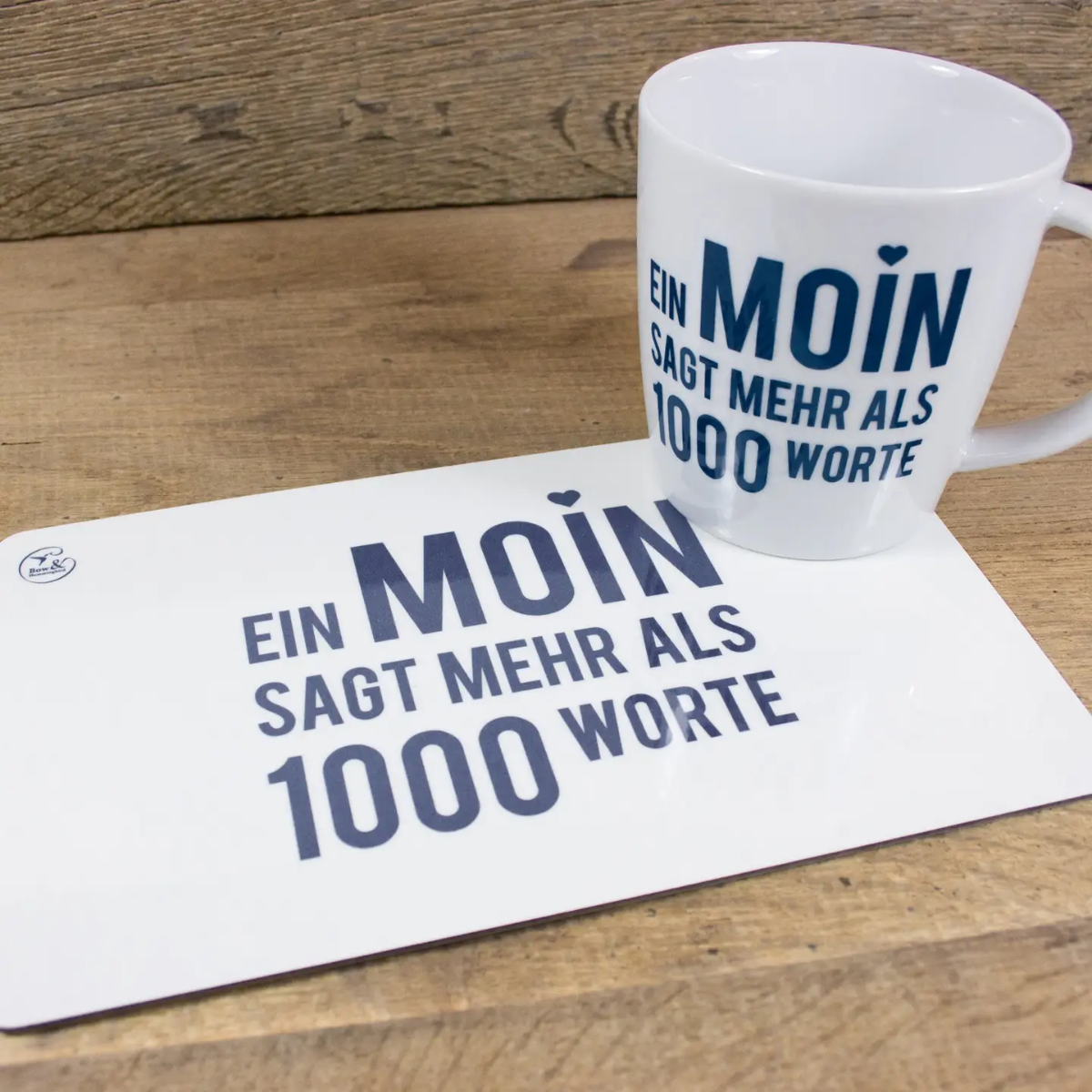 Großer Porzellanbecher - Moin