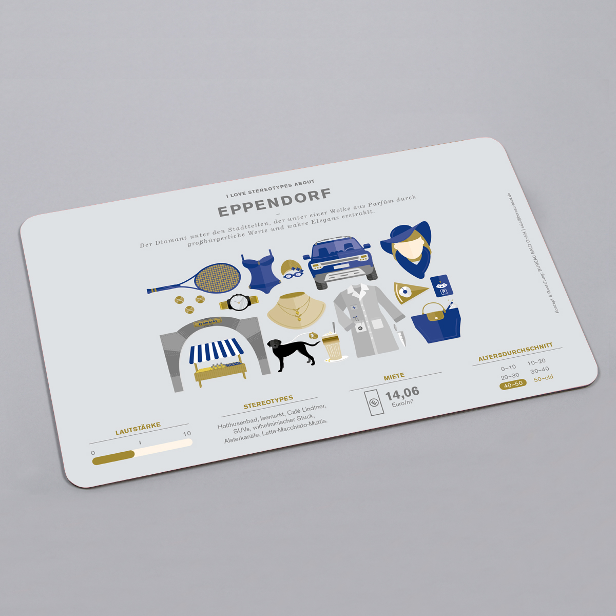 Stadtteil-Frühstücksbrettchen - Eppendorf