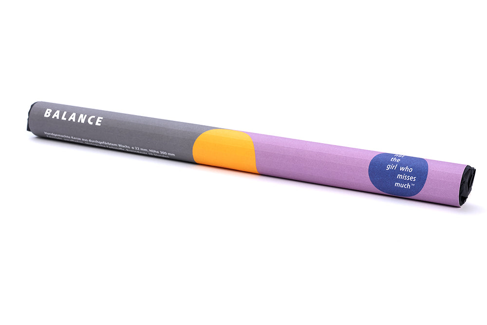 Kerze lang Balance - not the girl who misses much