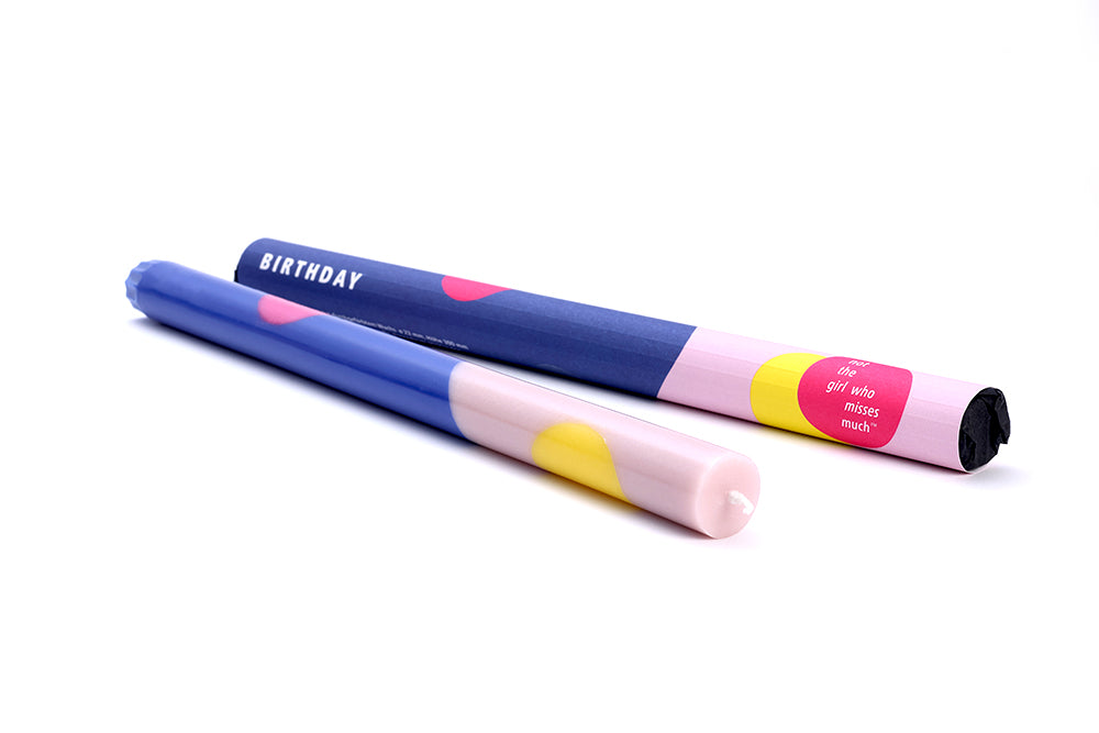 Kerze lang Birthday - not the girl who misses much