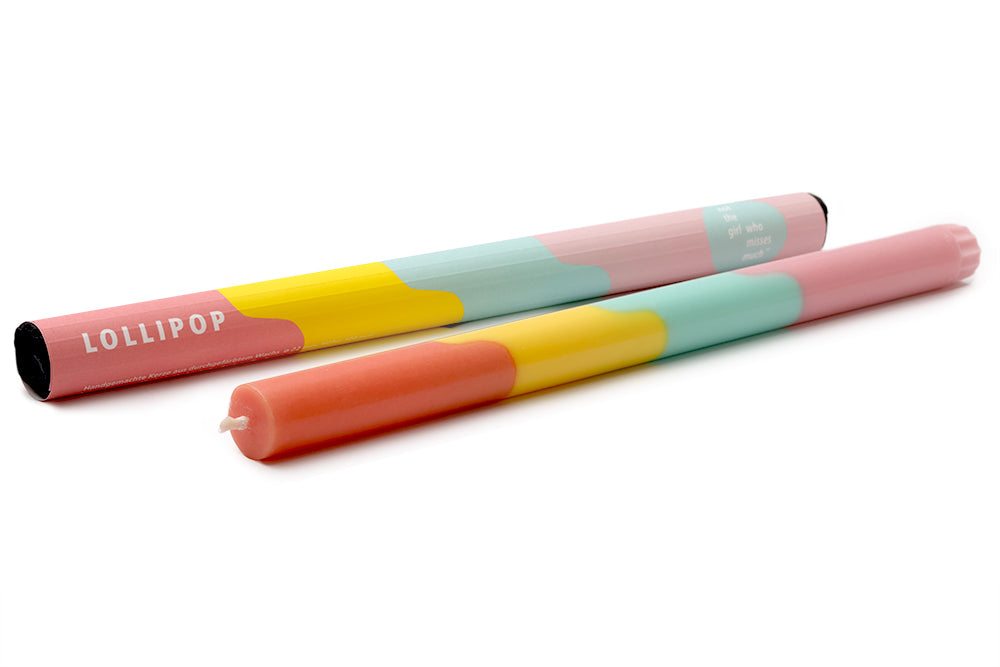 Kerze lang &quot;lollipopp&quot; - not the girl who misses much