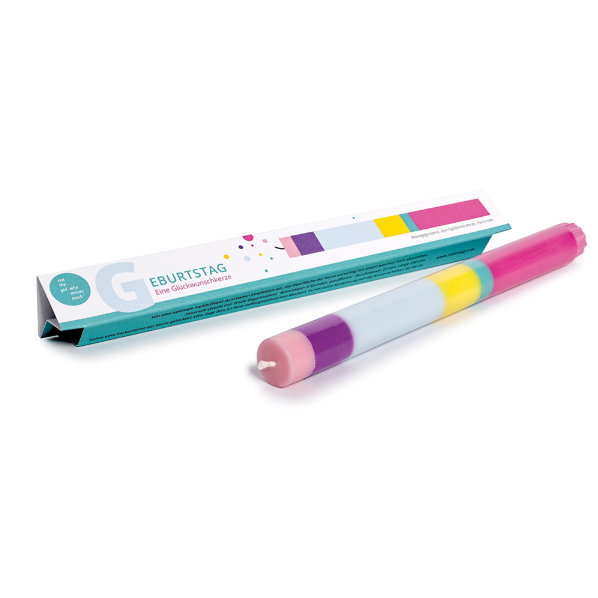 Grußkerze - Geburtstag