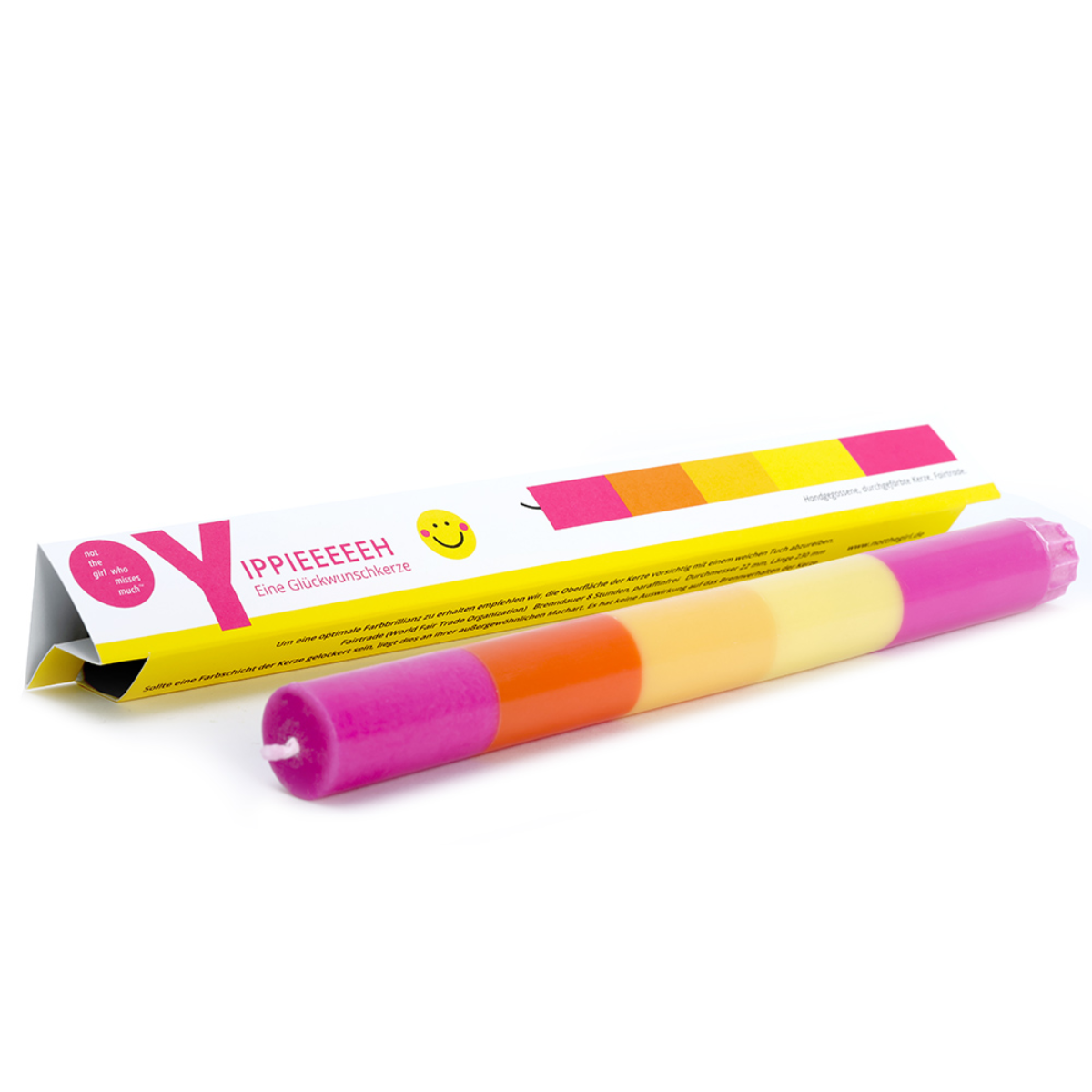 Grußkerze - Yippieeeeeh