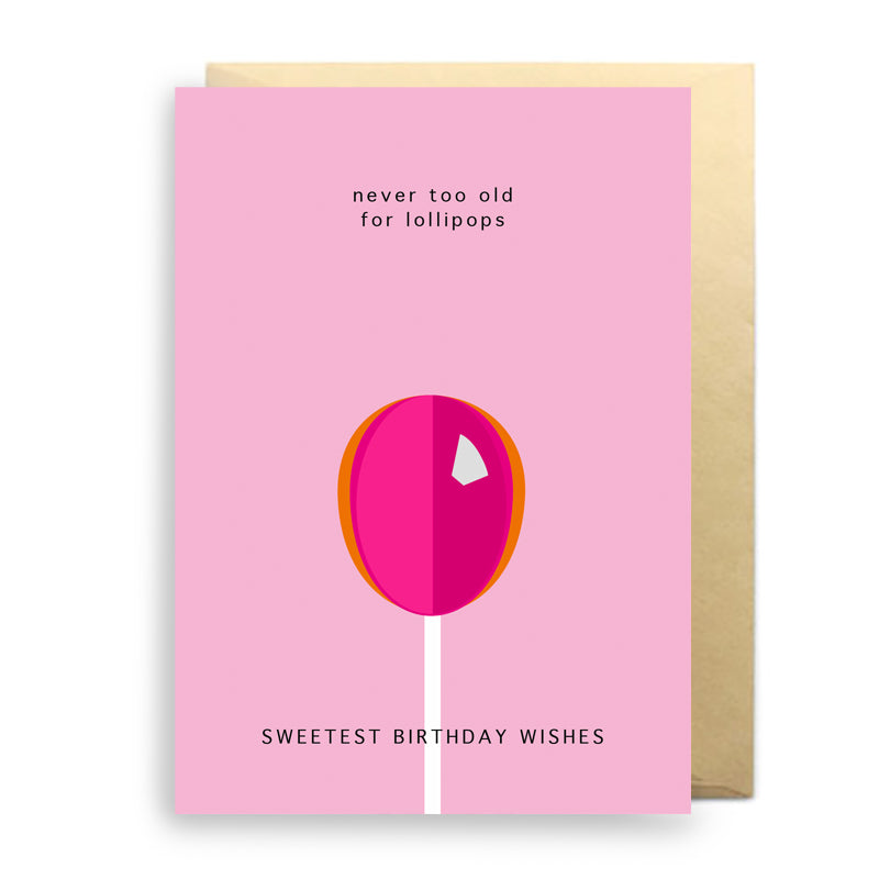 3D KLAPPKARTE "Birthday Lollipop" - not the girl who misses much