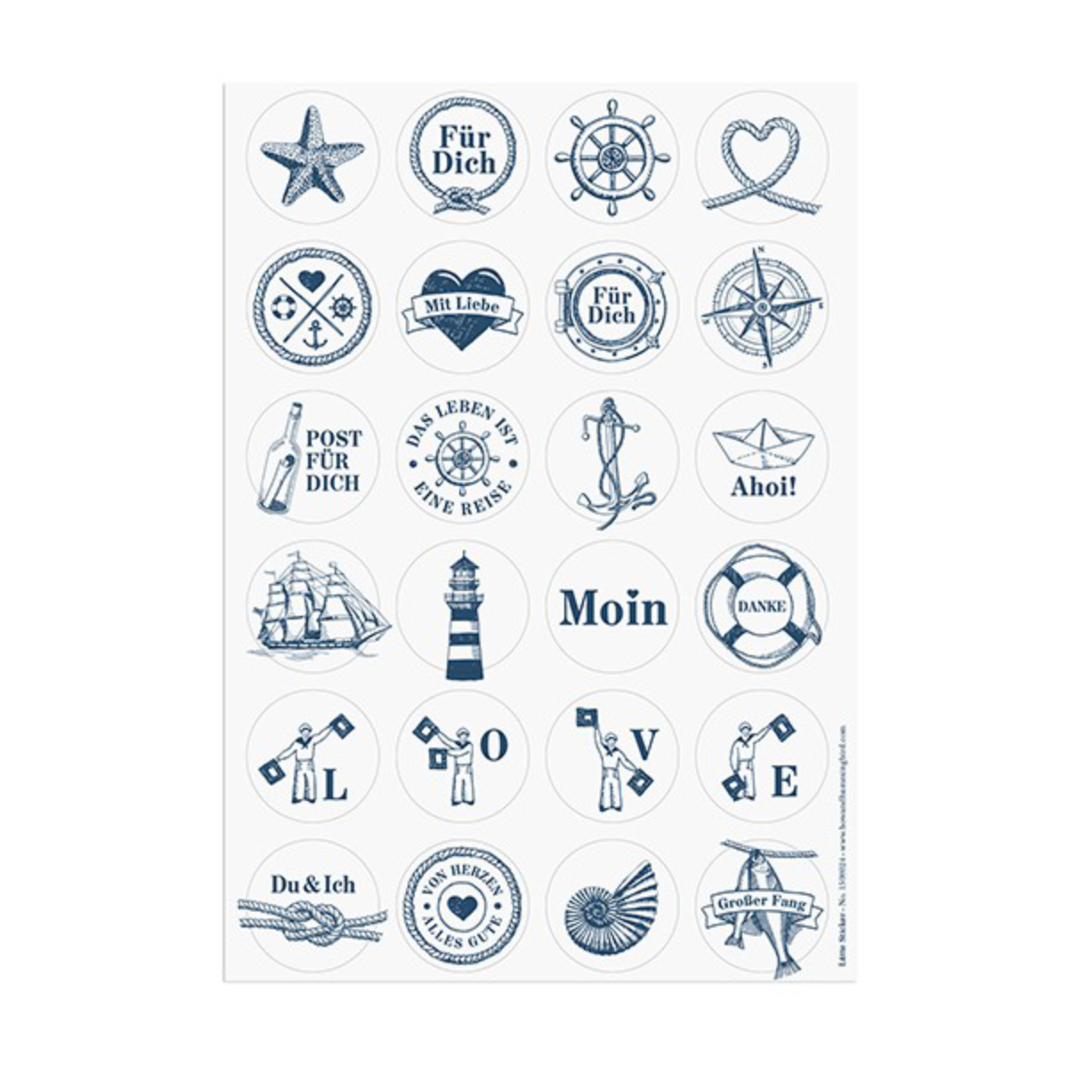 Stickerbogen - Lütte Sticker