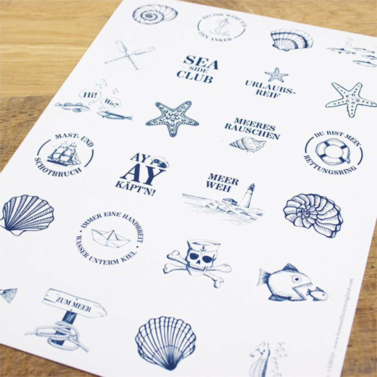 Stickerbogen - Lütte Sticker III