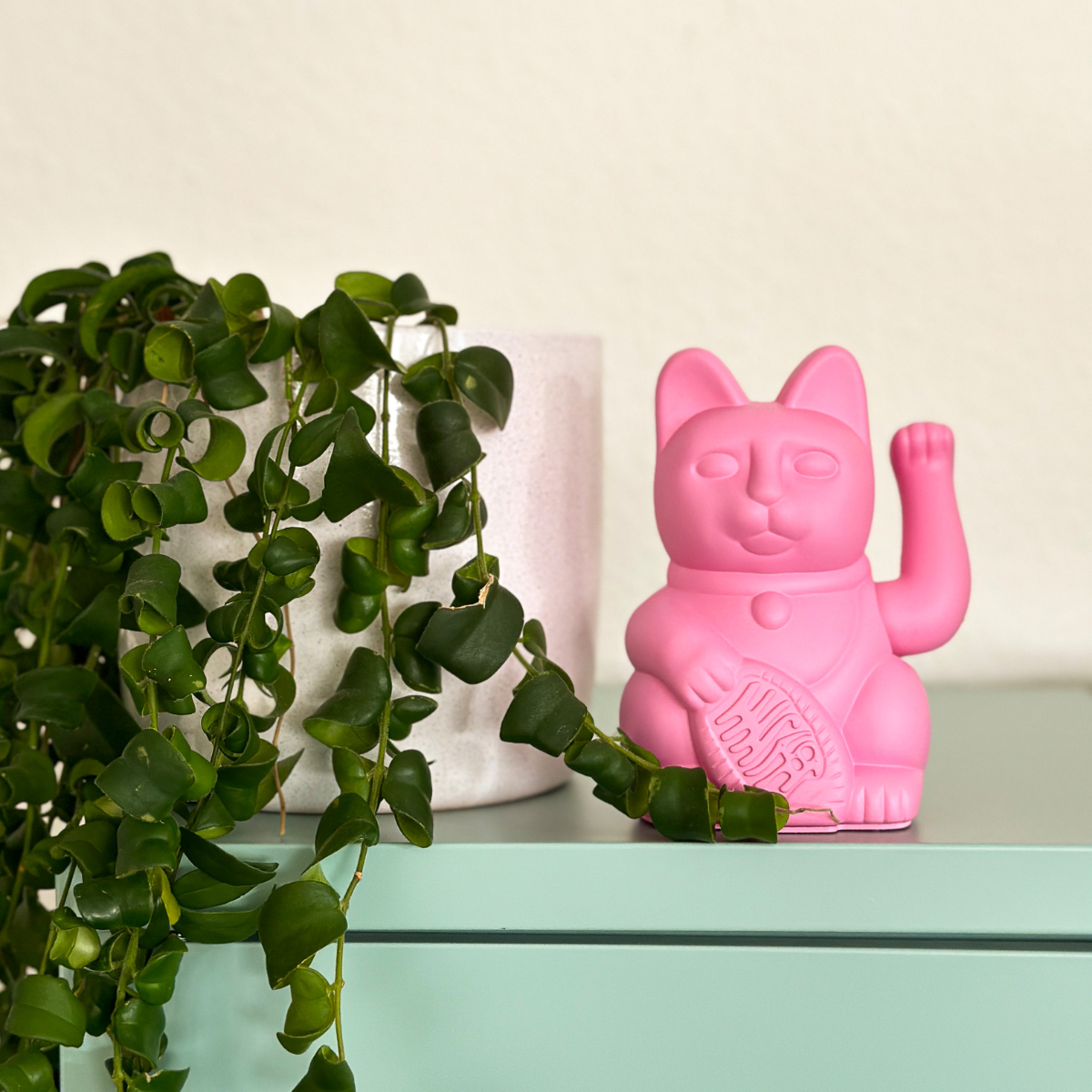 Lucky Cat Mini - Hot Pink