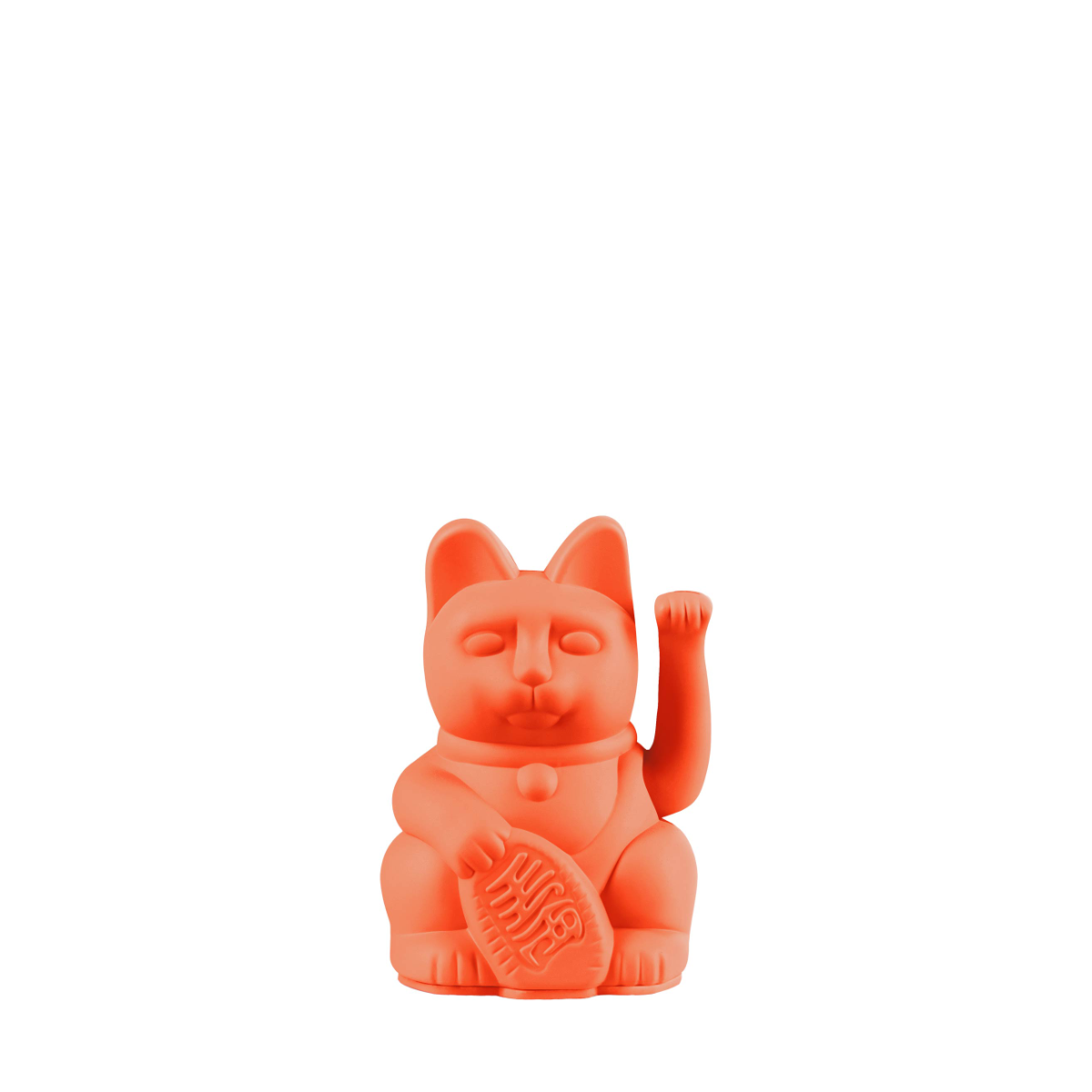 Lucky Cat Mini - Neon Orange