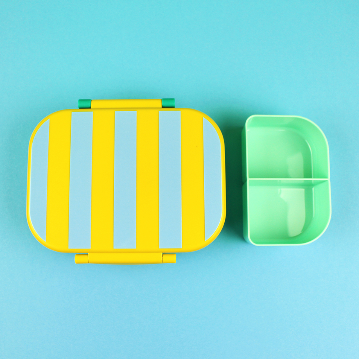 Lunchbox Stripes - Gelb/Hellblau/Grün