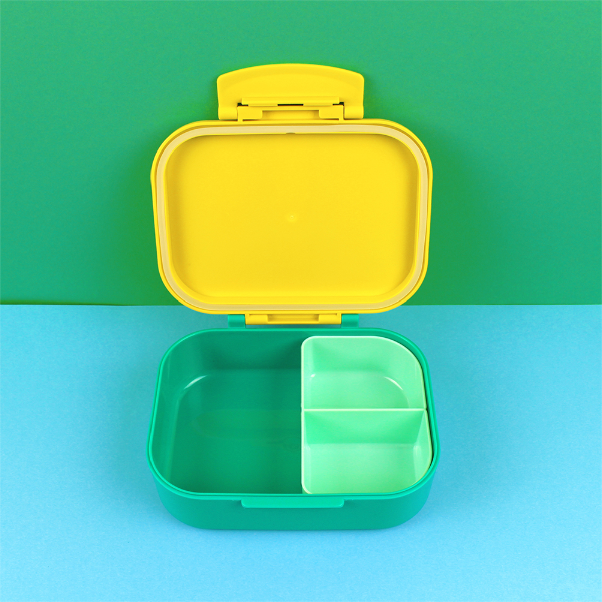 Lunchbox Stripes - Gelb/Hellblau/Grün