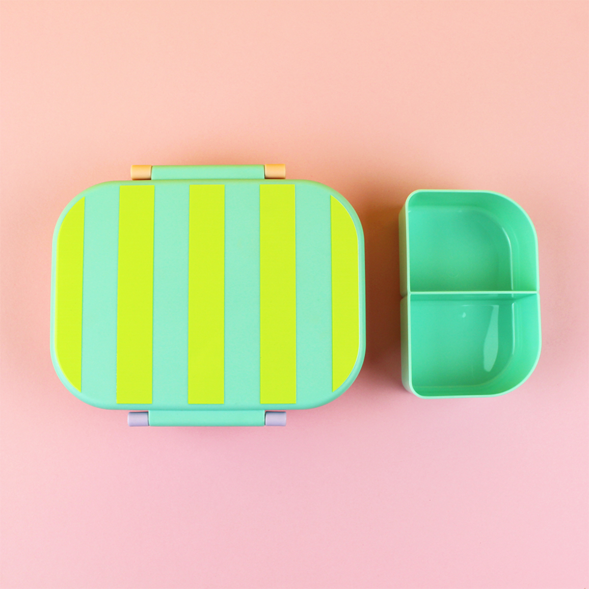 Lunchbox Stripes - Mint/Gelb/Apricot