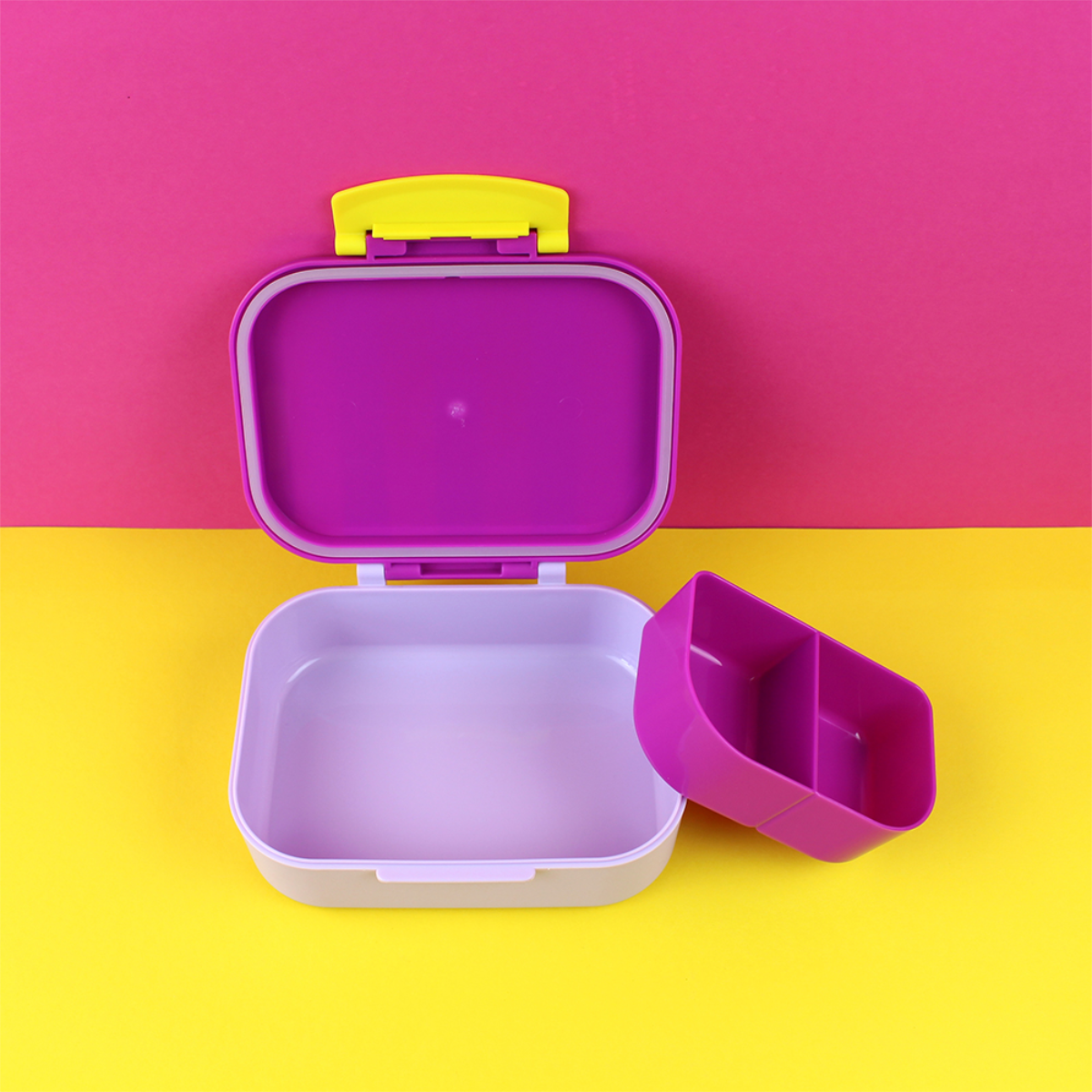 Lunchbox Stripes - Violett/Rot/Flieder