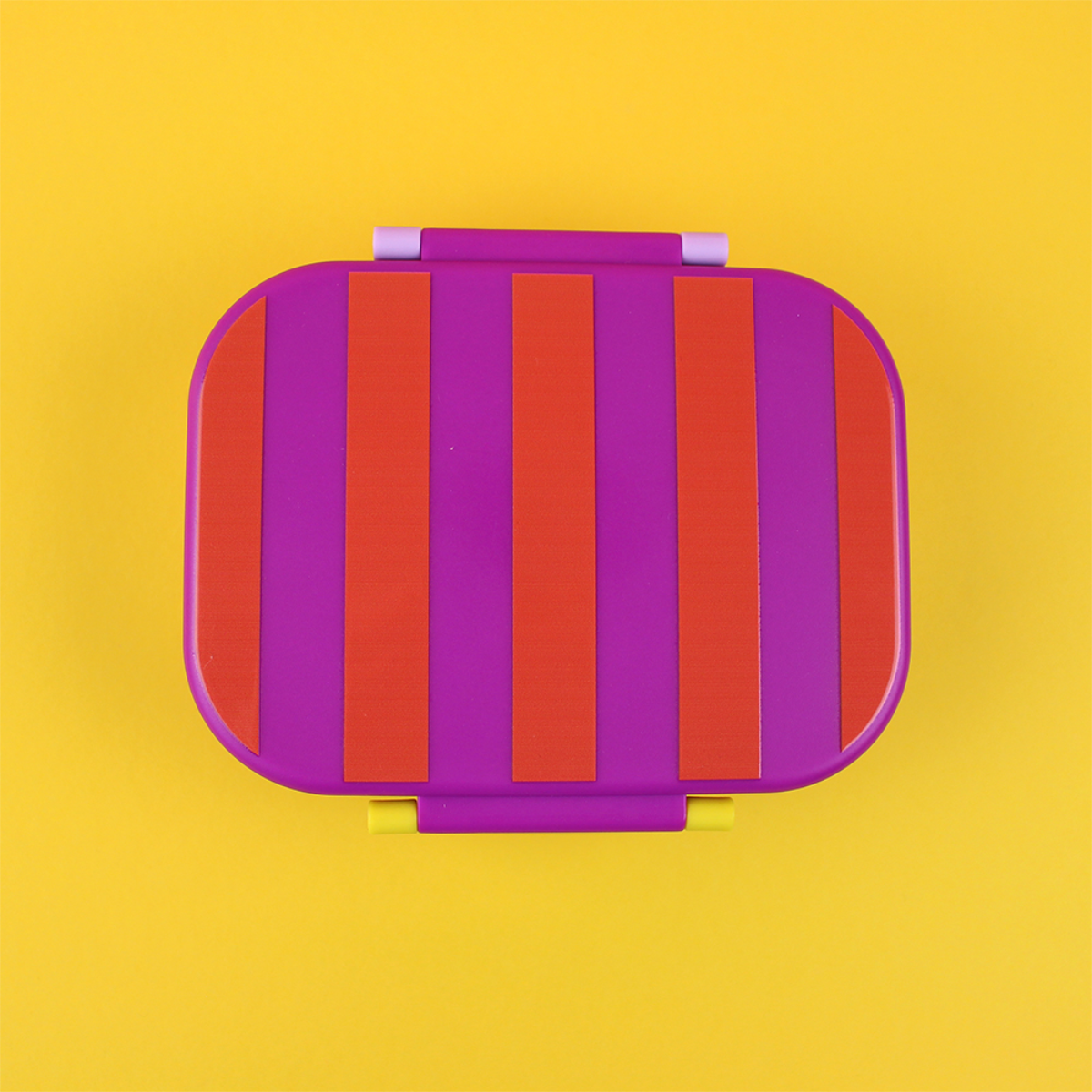 Lunchbox Stripes - Violett/Rot/Flieder