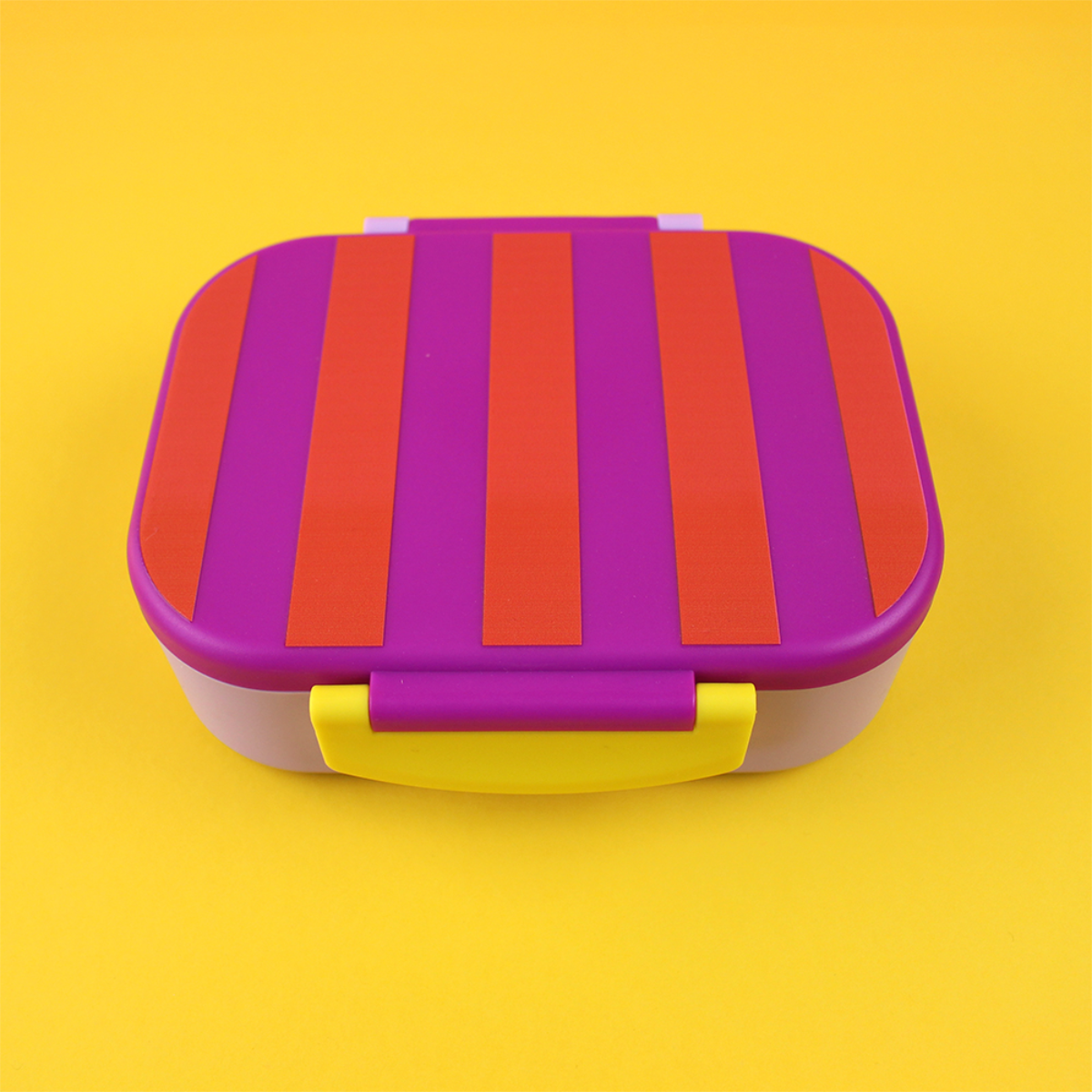Lunchbox Stripes - Violett/Rot/Flieder