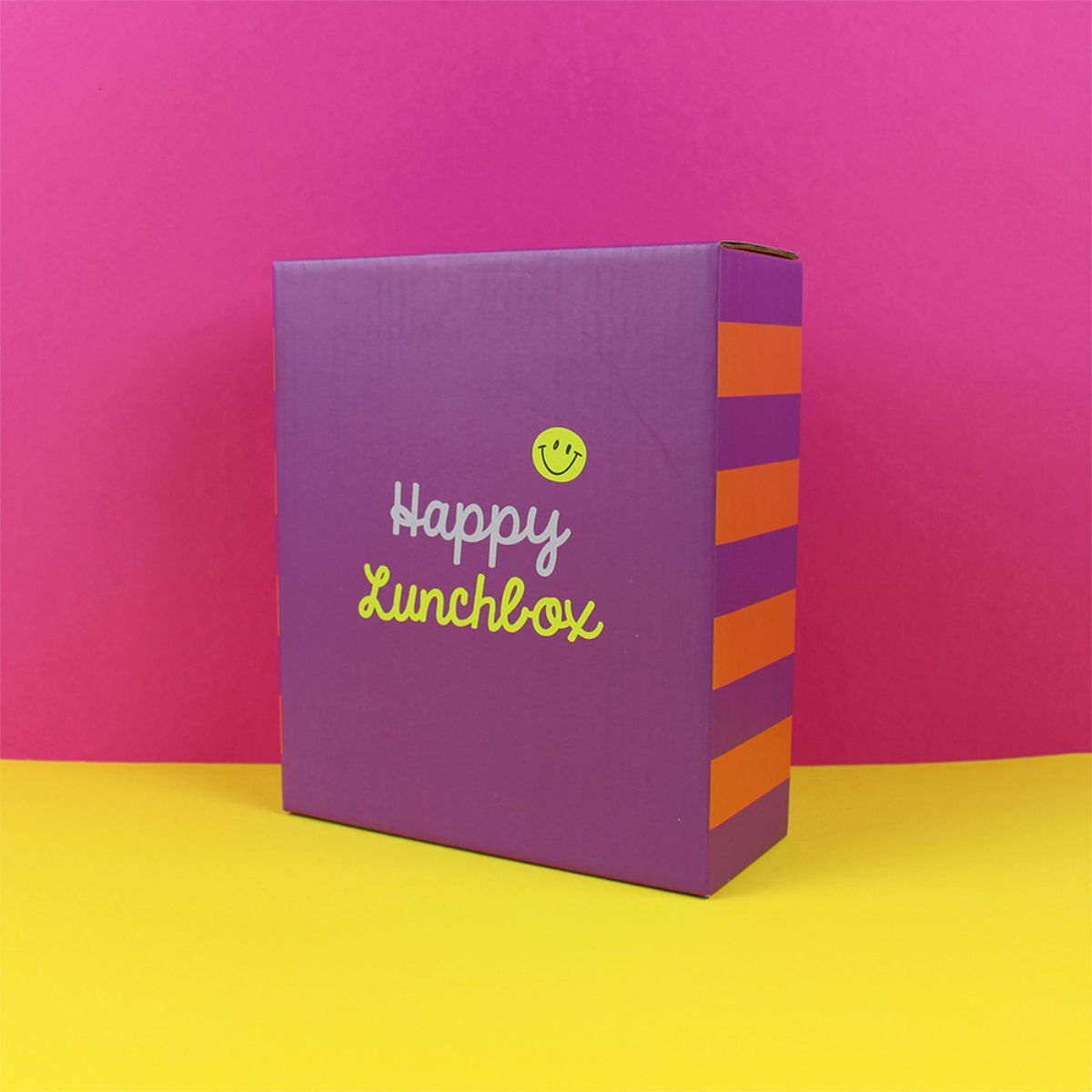 Lunchbox Stripes - Violett/Rot/Flieder