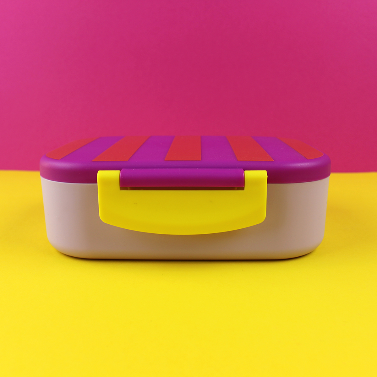 Lunchbox Stripes - Violett/Rot/Flieder