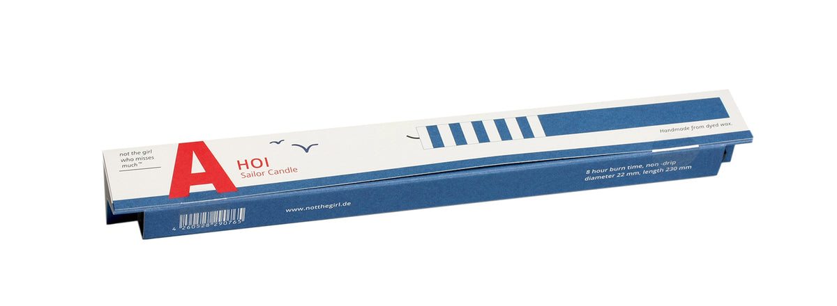 KERZE AHOI Blau - not the girl who misses much