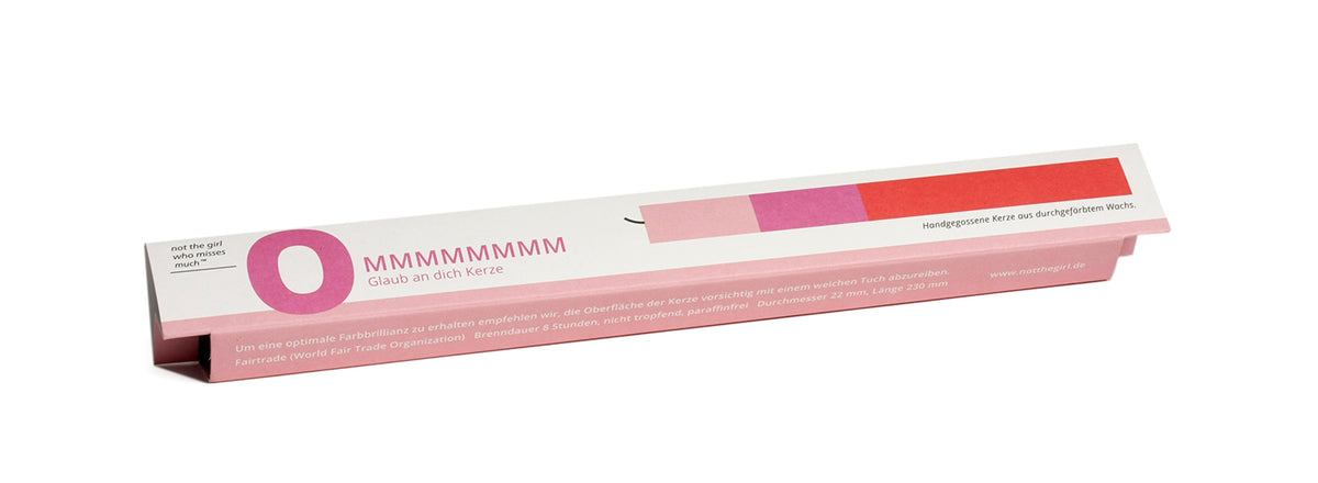 KERZE OMMM - not the girl who misses much