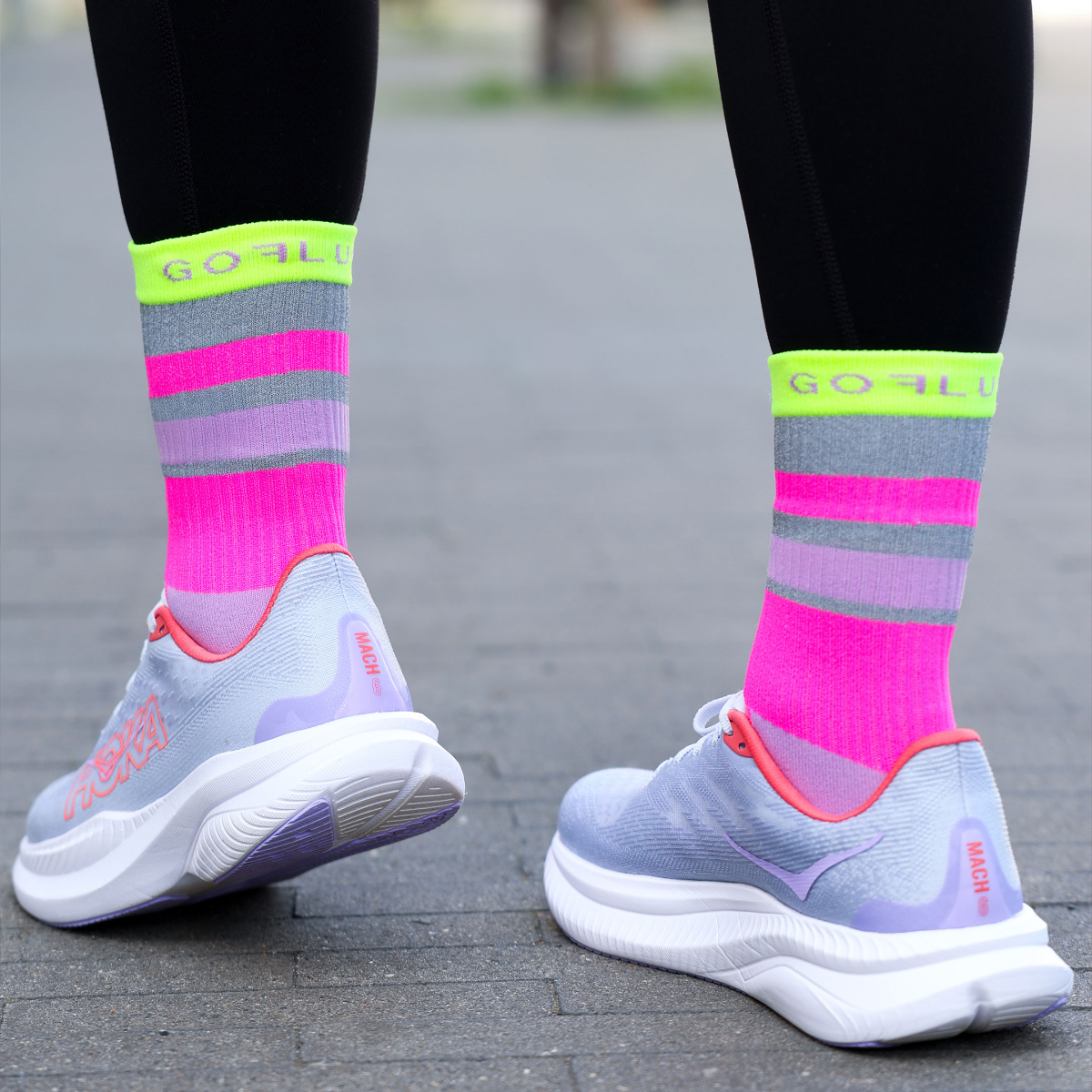 Reflektierende Socken - Ray Pink
