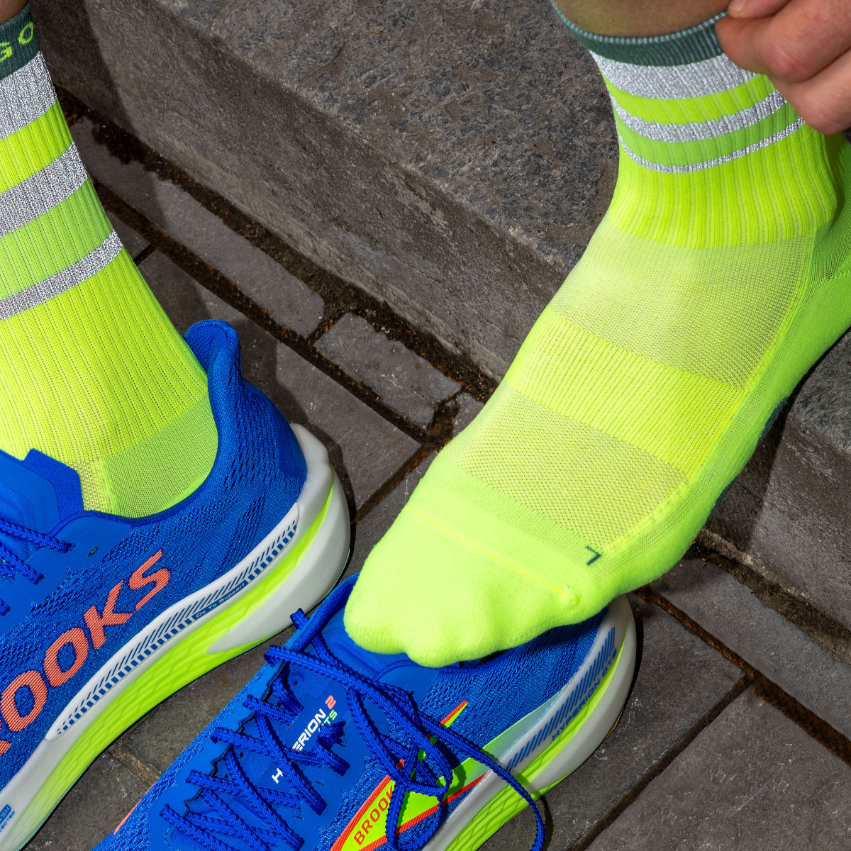 Reflektierende Socken - Ray Green