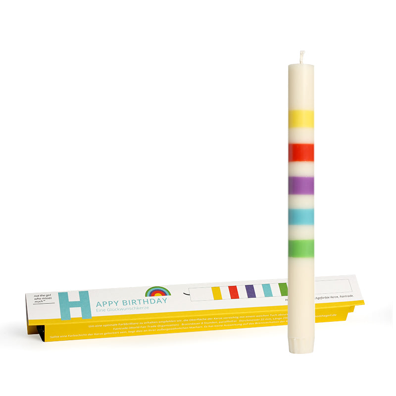 KERZE Birthday Ringel - not the girl who misses much