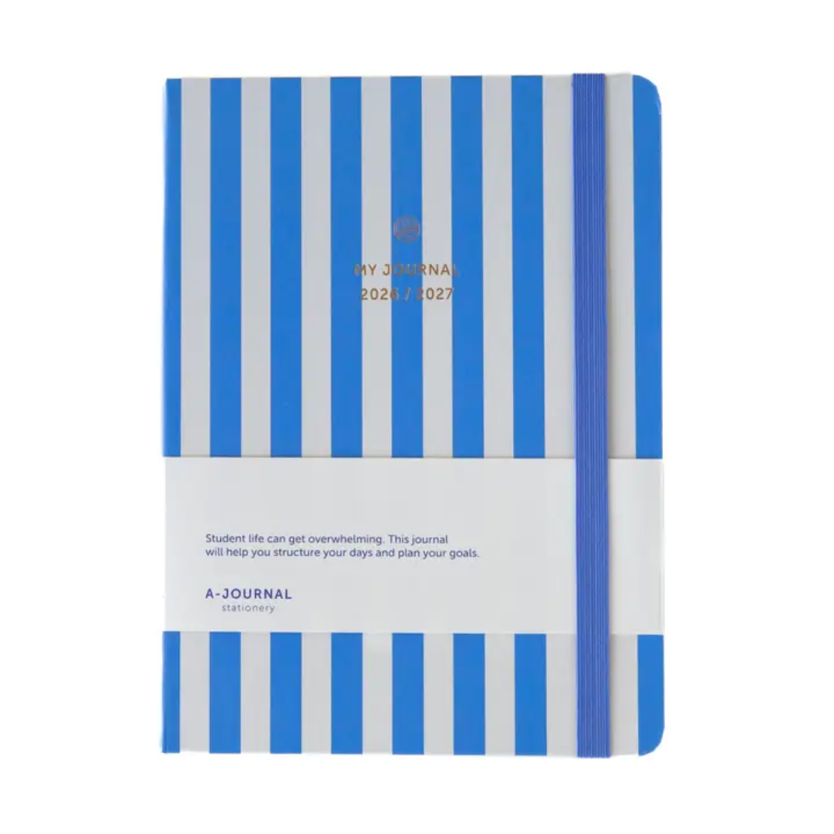 A-Journal Schulagenda - Streifen Blau