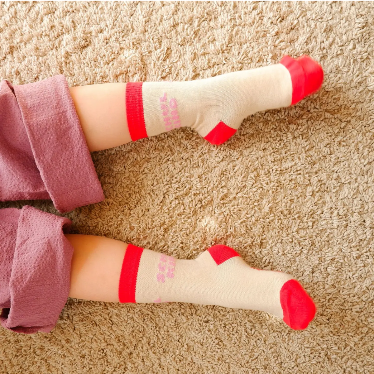 Schulkind Socken - Rosa