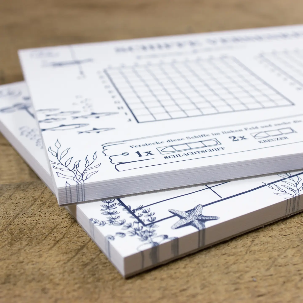 Maritimer Spielblock - Stadt, Land, Fluss & Fisch