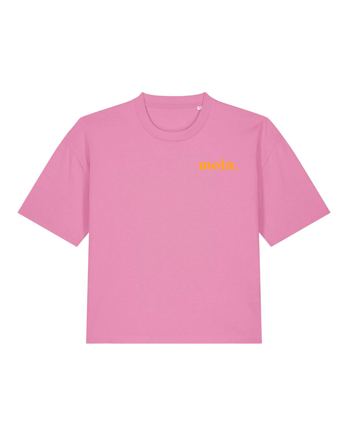 T-Shirt &quot;Moin&quot; Bubble Pink/Neonorange