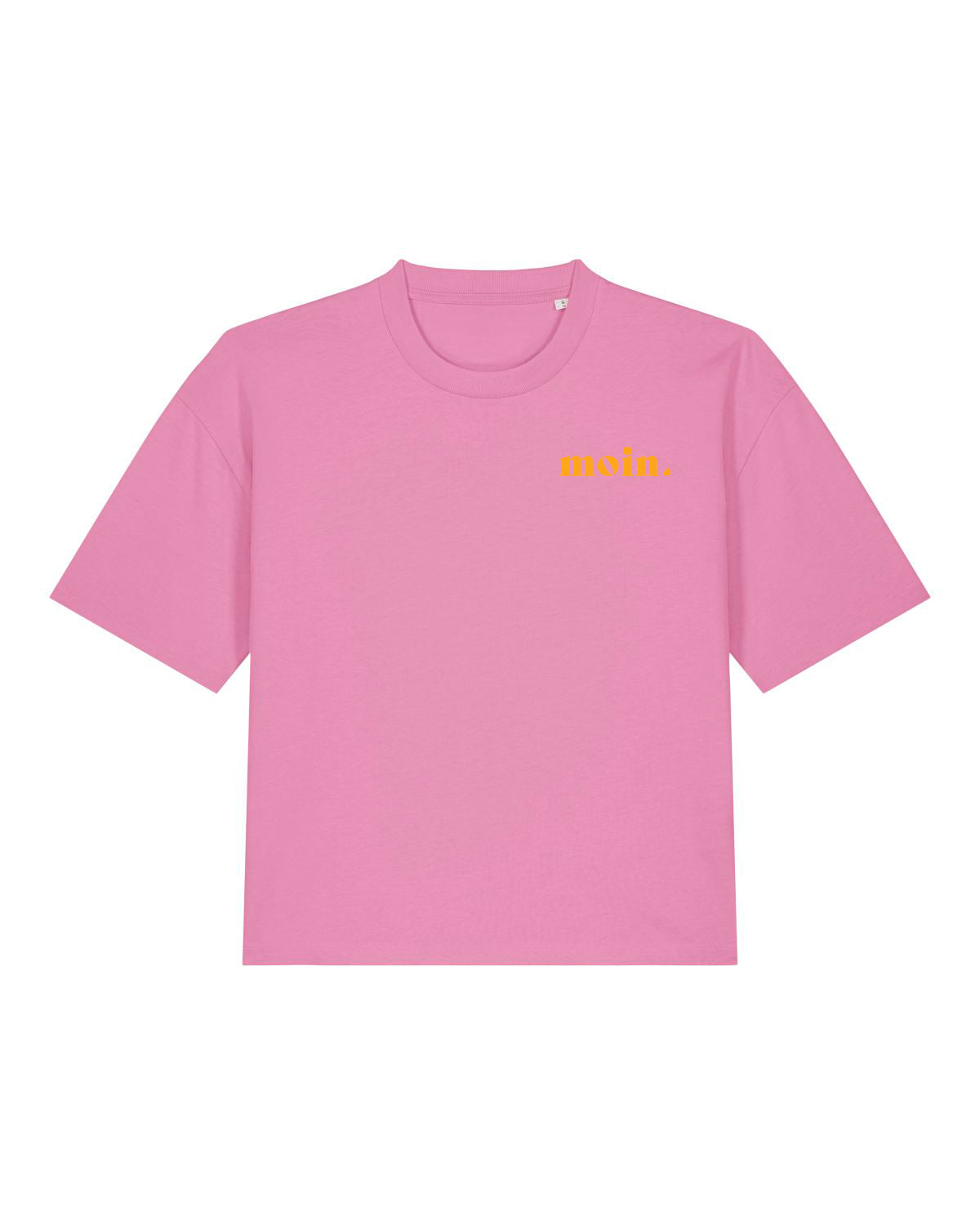 T-Shirt "Moin" Bubble Pink/Neonorange