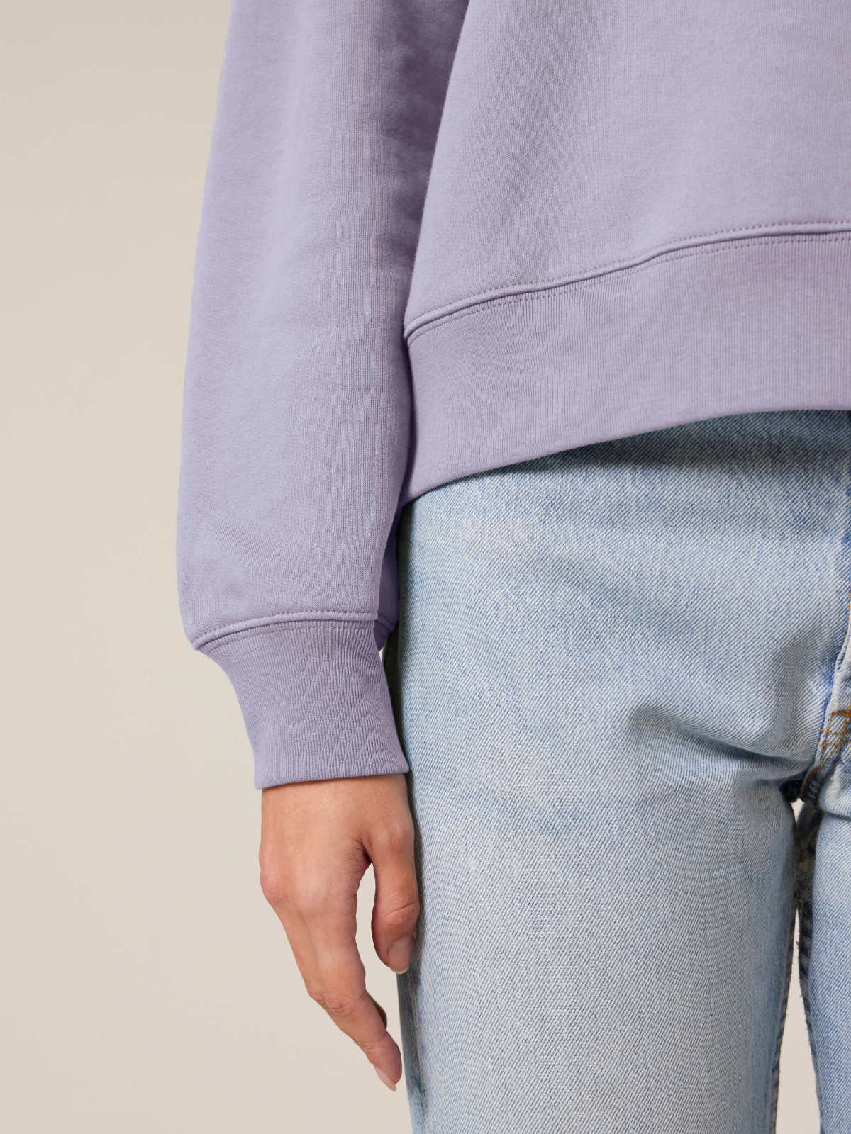 Sweatshirt "Moin." - Lavender