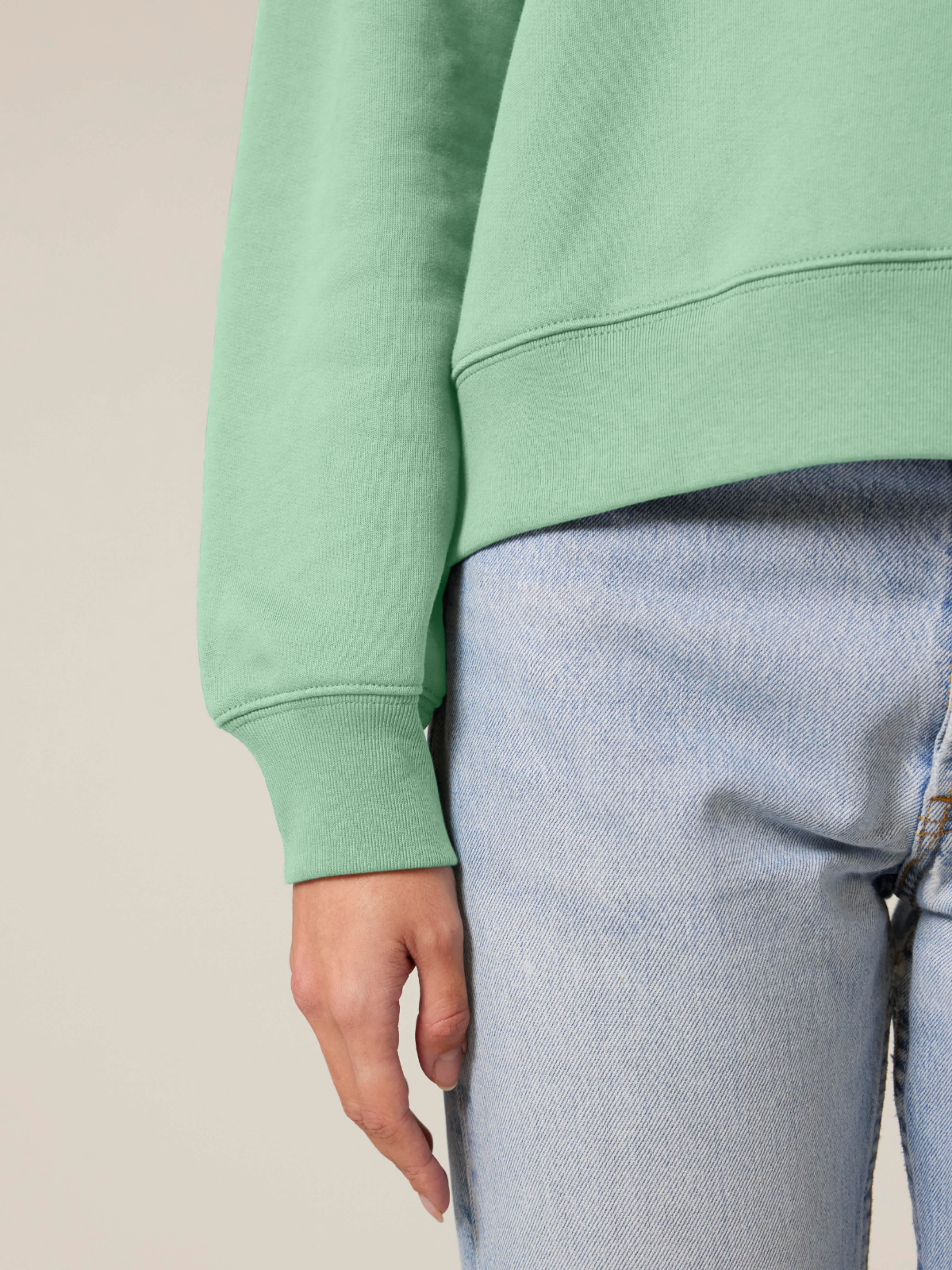 Sweatshirt "Moin" - Misty Jade
