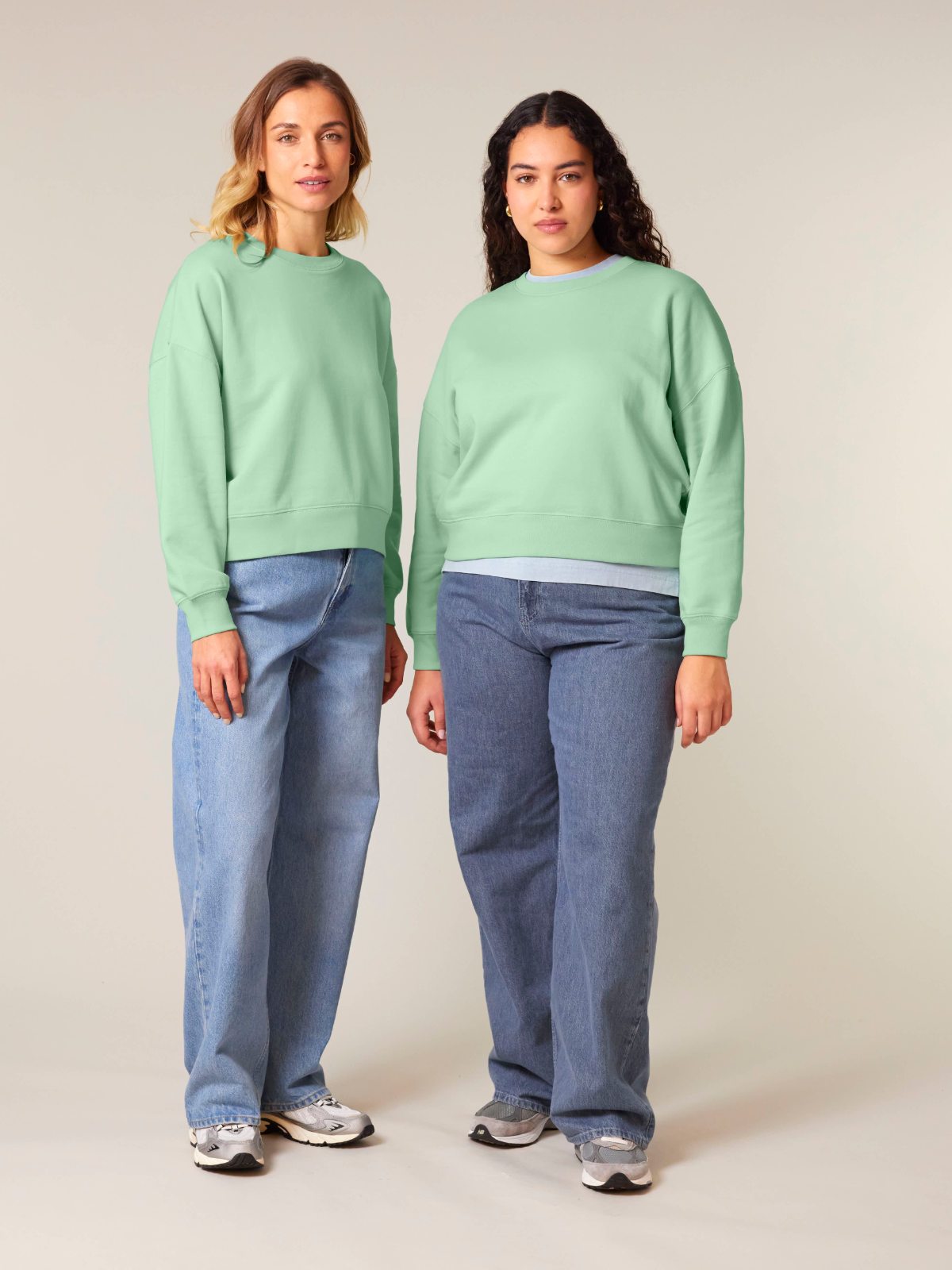Sweatshirt "Moin" - Misty Jade