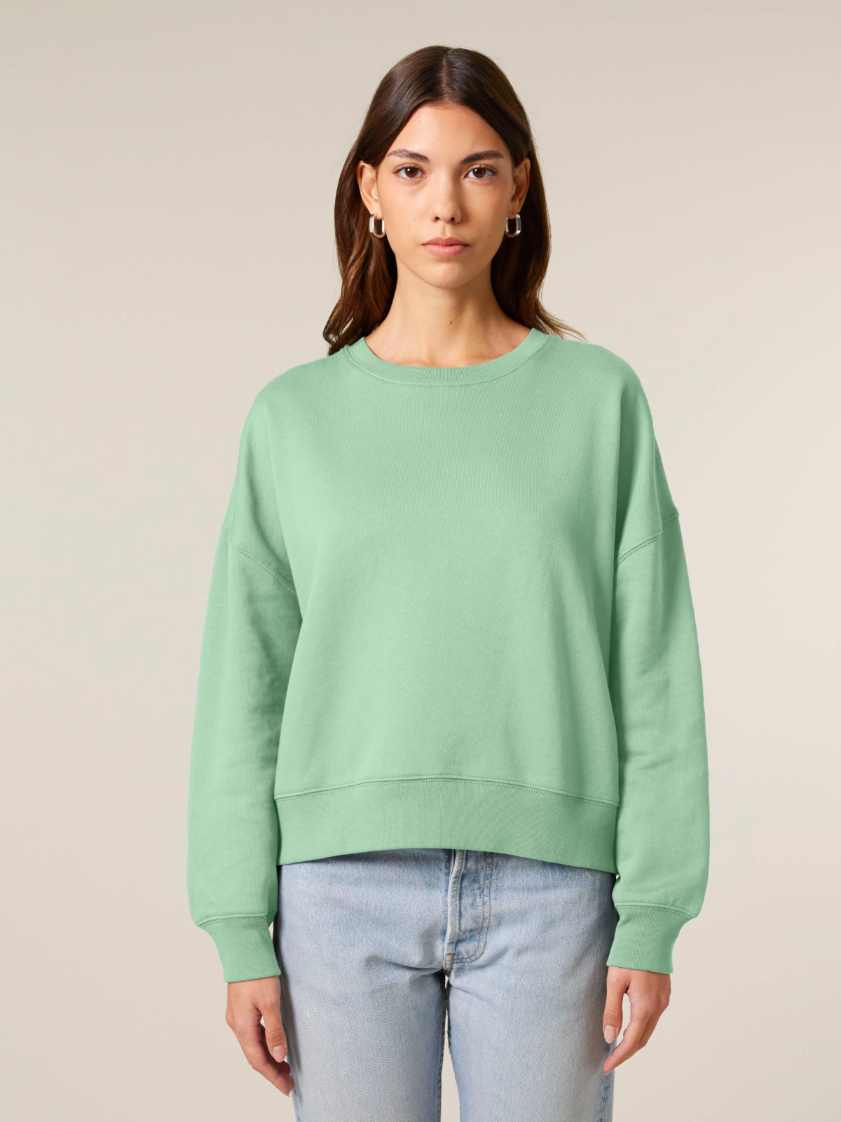 Sweatshirt "Moin" - Misty Jade