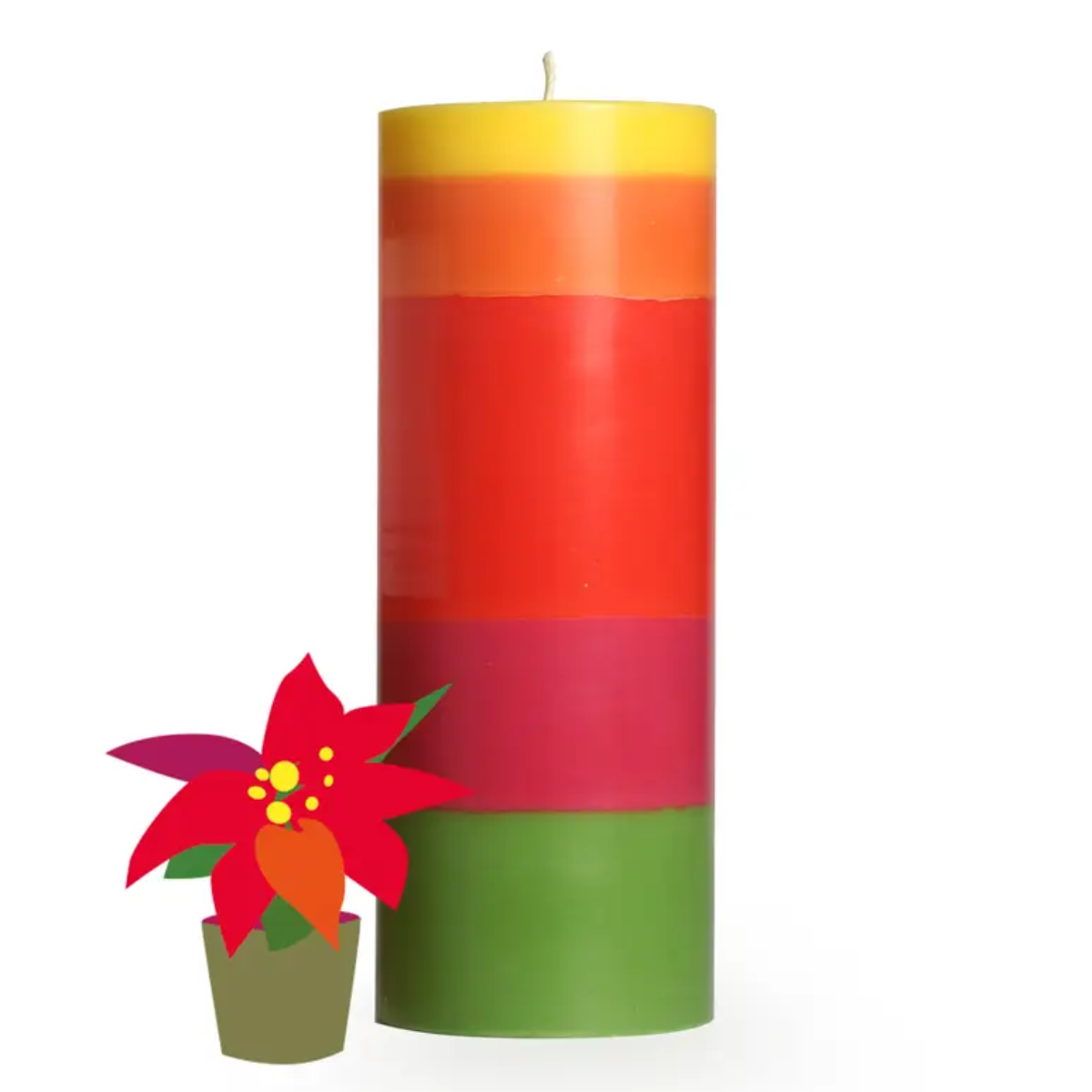 Stumpenkerze - Großer Weihnachtsstern