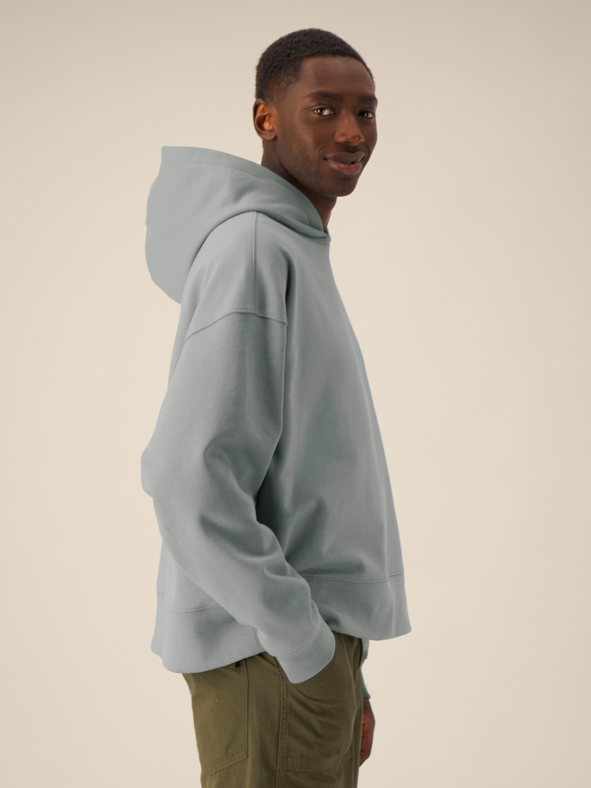 Unisex Hoodie "Moin" - Misty Grey