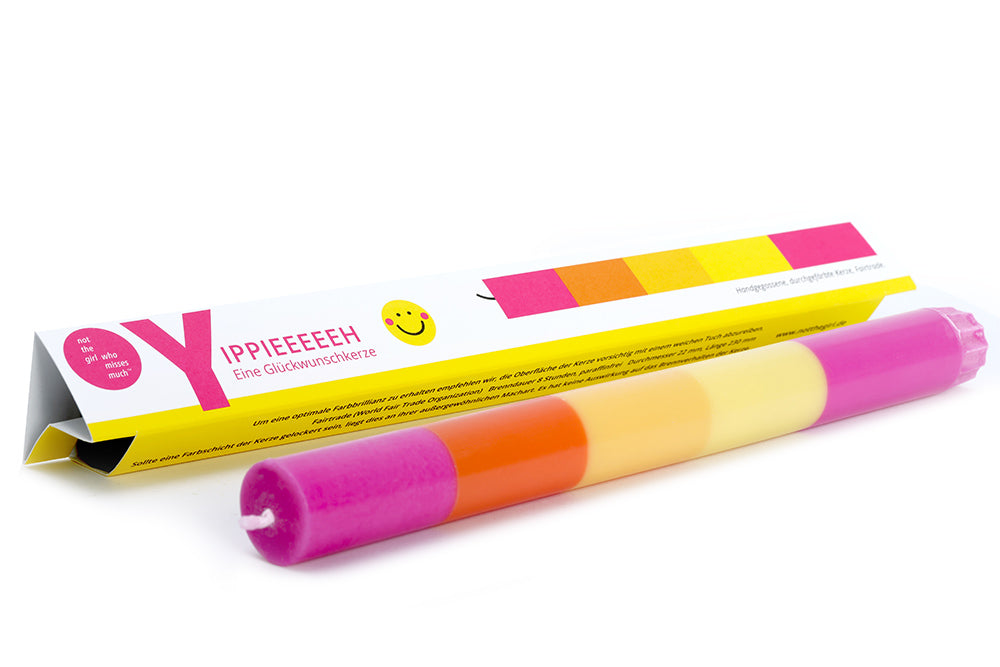 KERZE Yippiiieh - not the girl who misses much