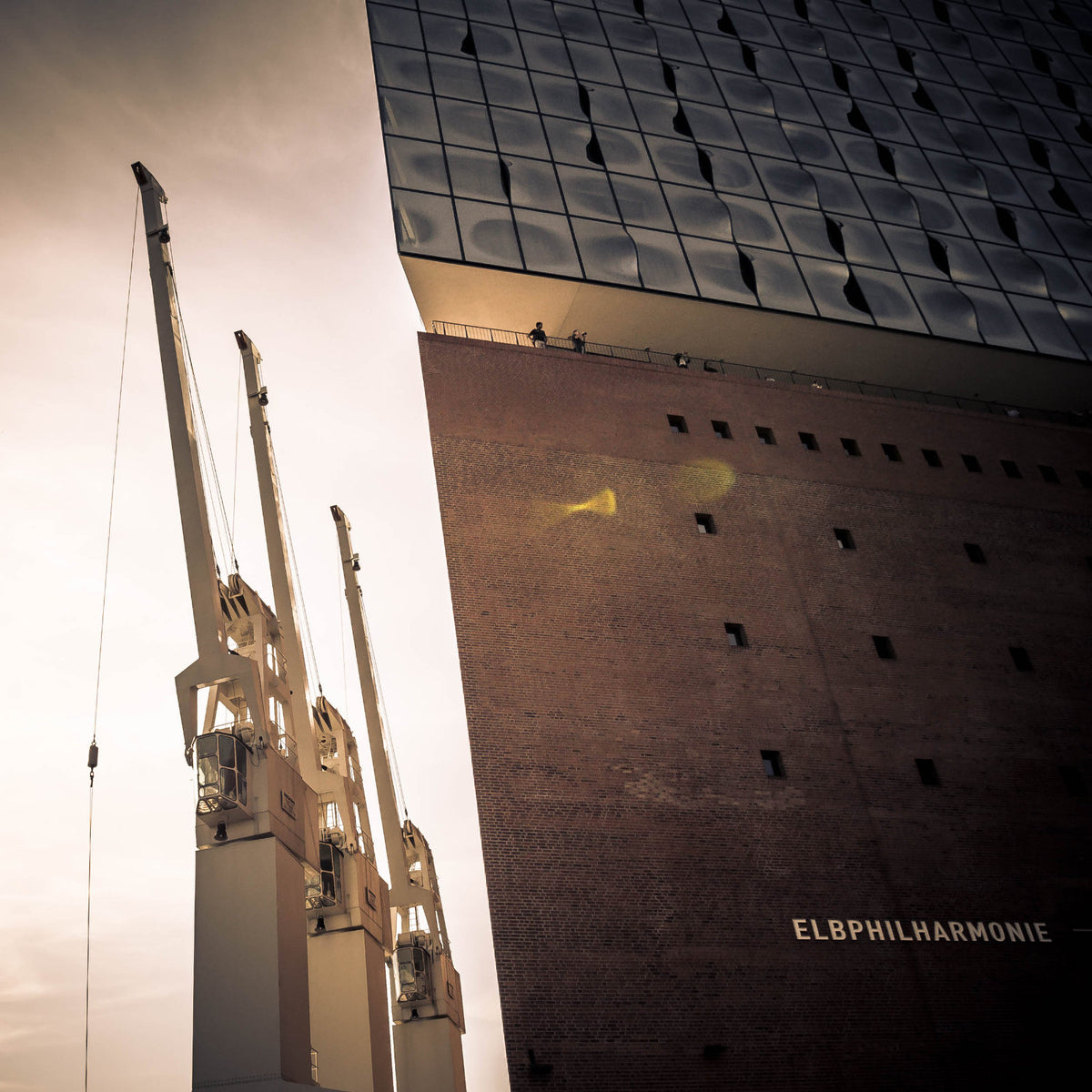 Foto &quot;Elbkräne&quot; HH-166 10x10 - Kila