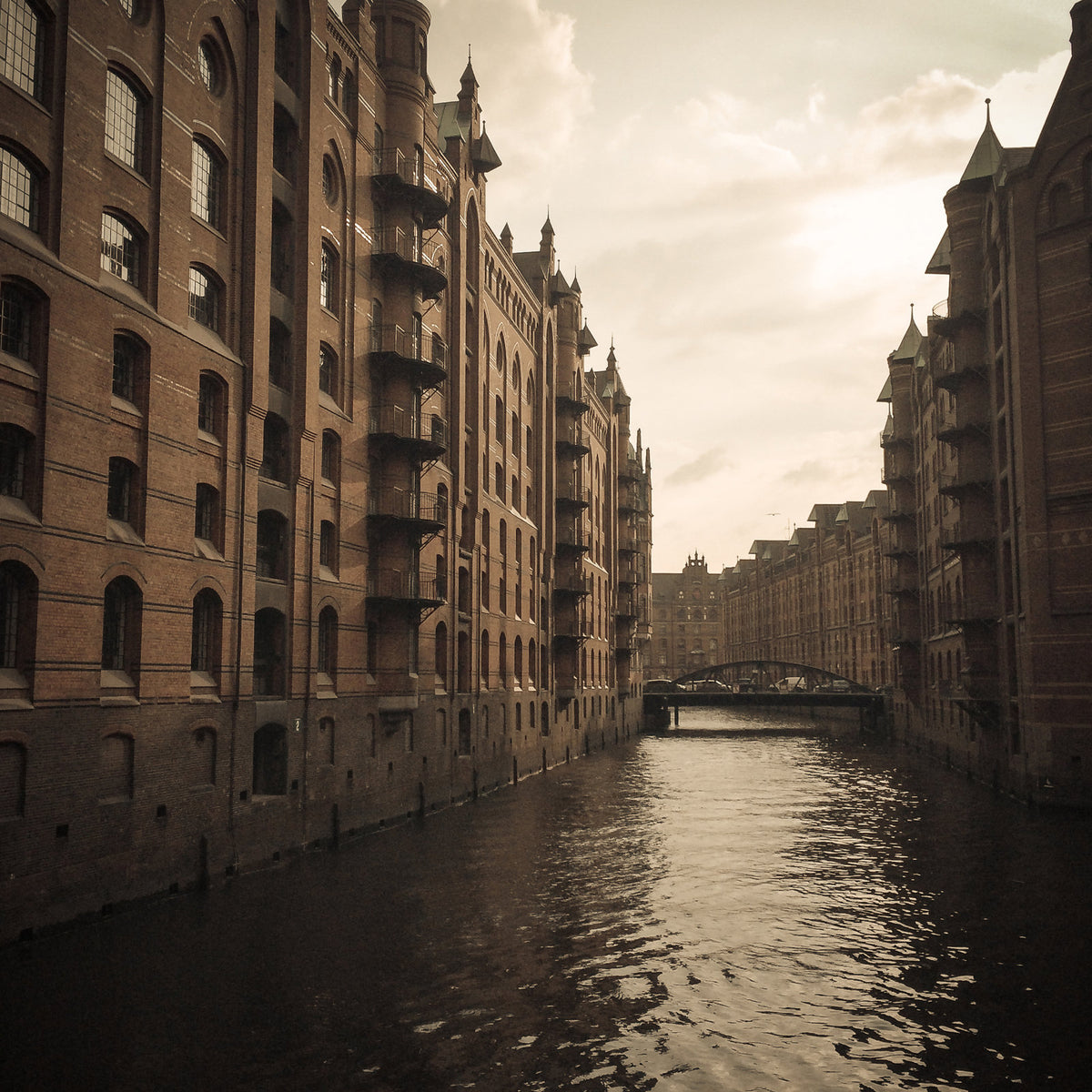 Foto &quot;Speicherstadt&quot; 10x10 - Kila